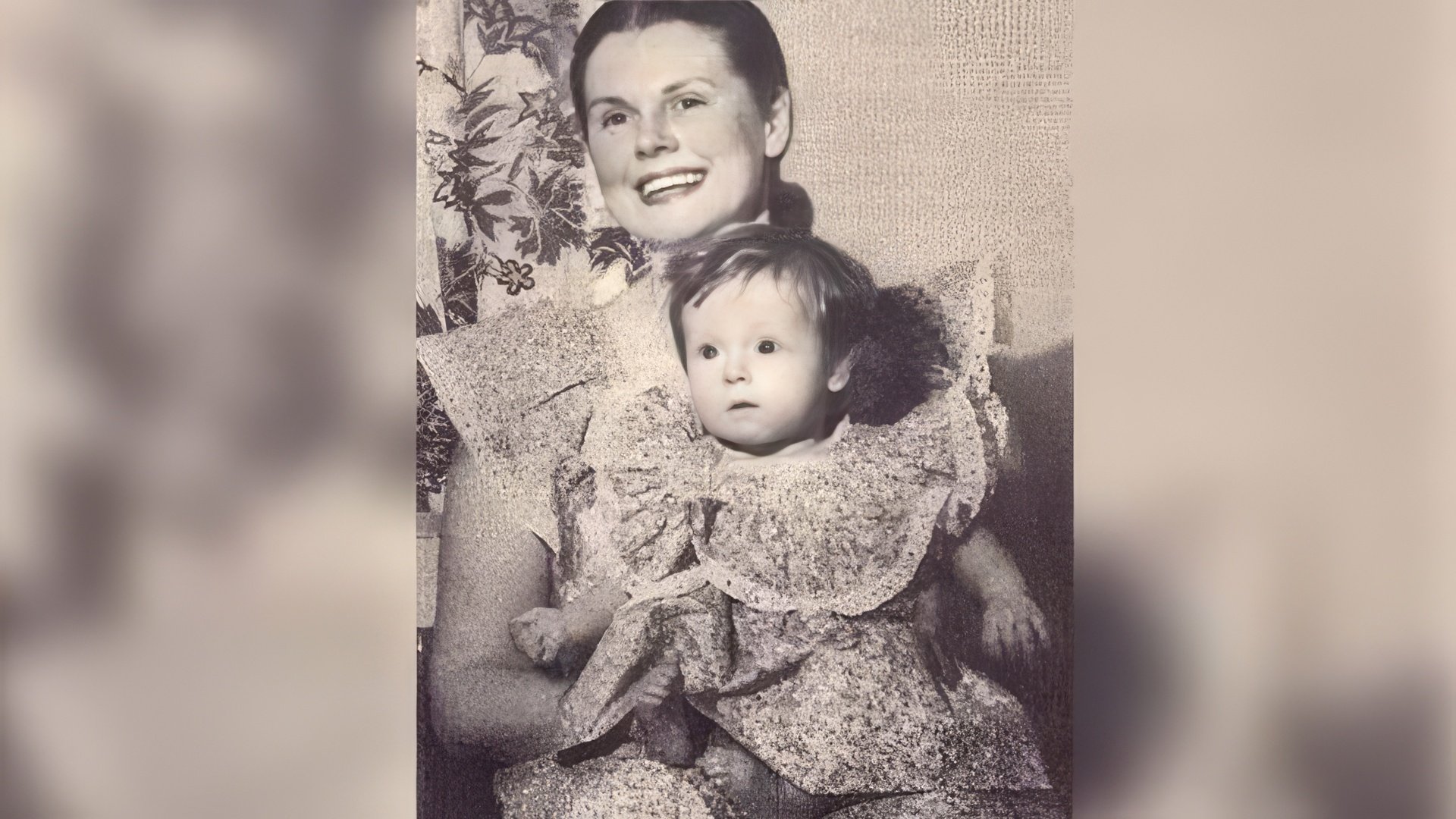 Meryl Streep as a child with her mother