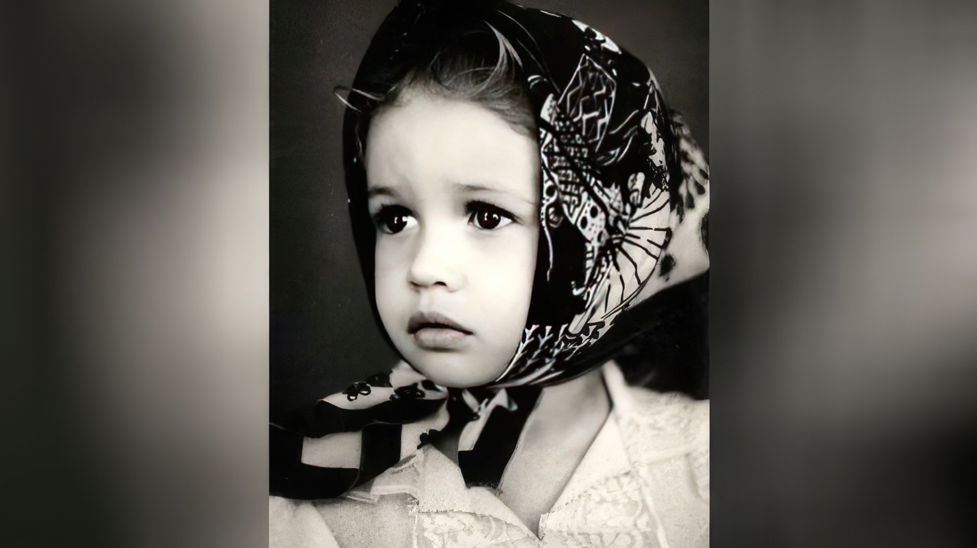 Olga Kurylenko as a child
