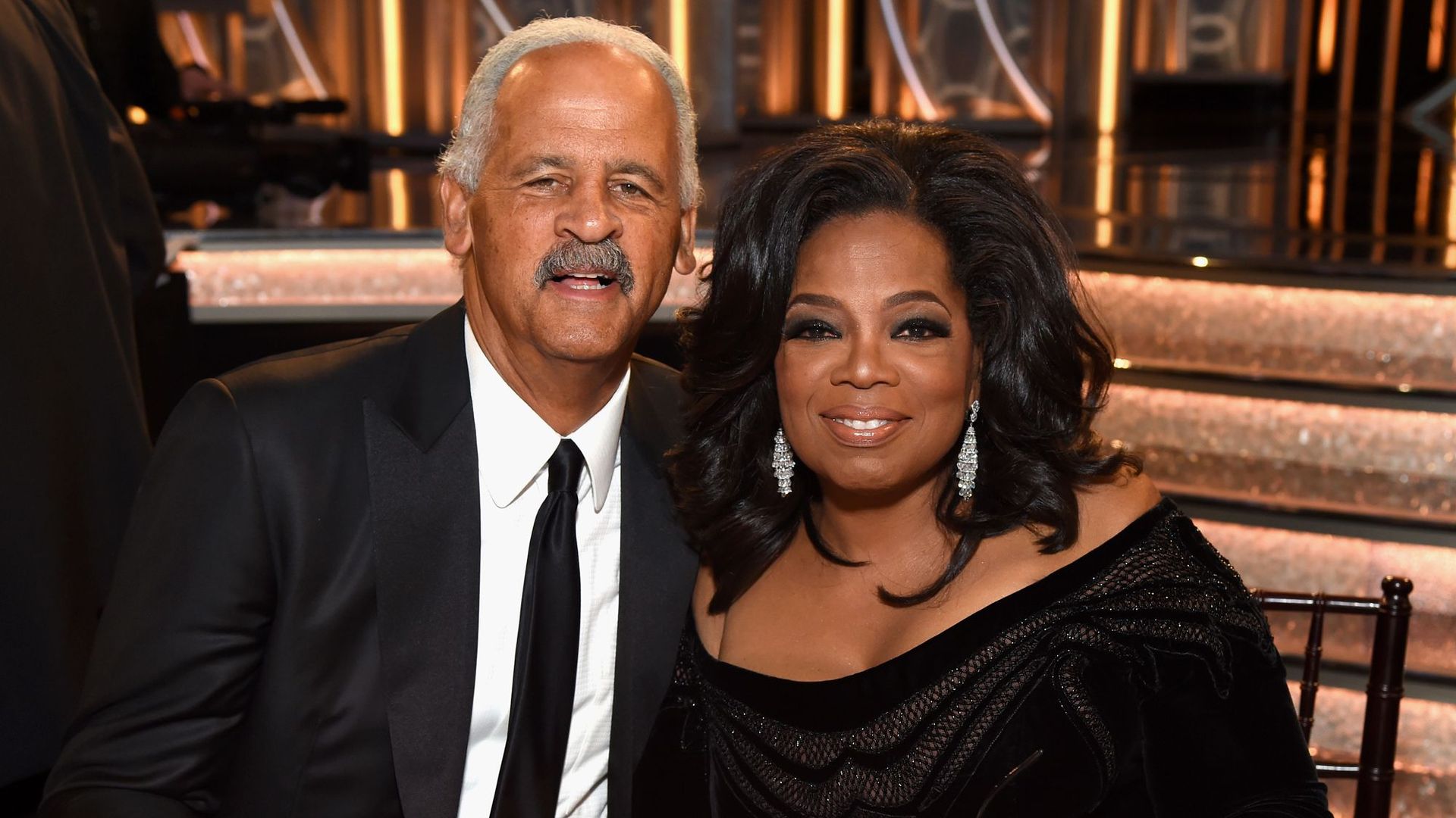 Oprah Winfrey and Stedman Graham