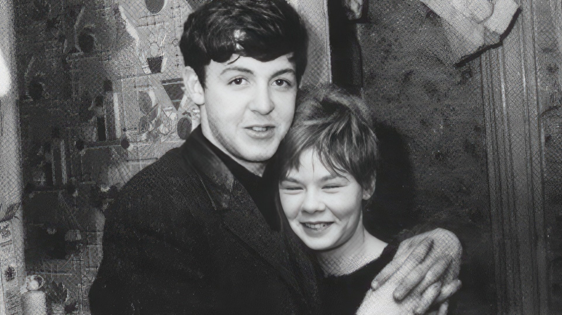 Paul McCartney and Dot Rhone, his first girlfriend