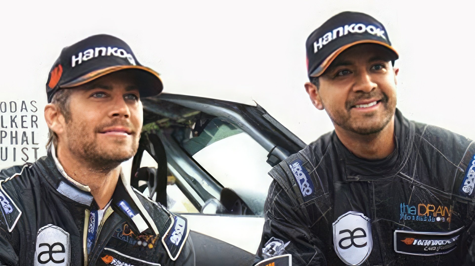 Paul Walker and his friend, racing driver Roger Rodas