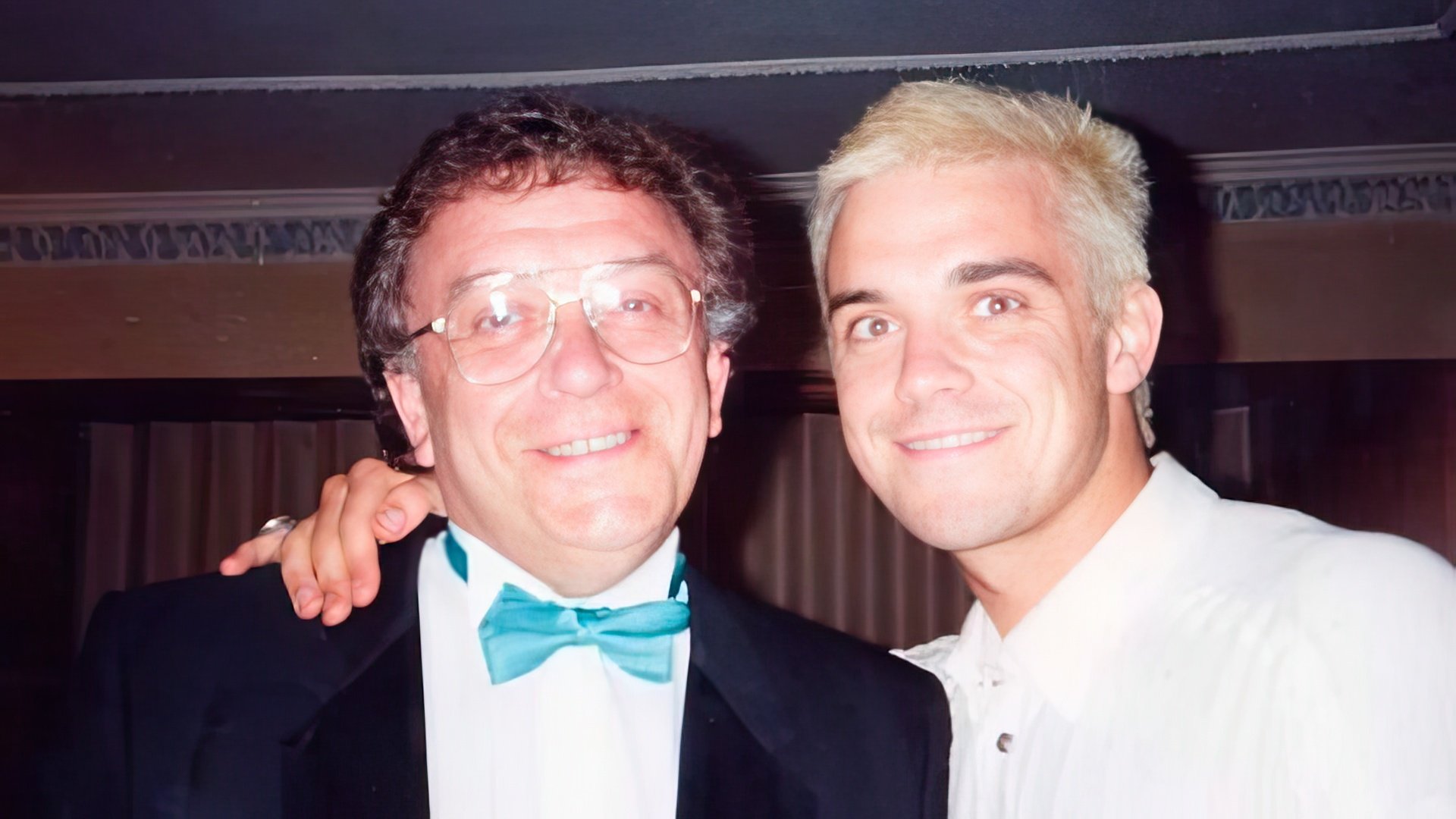 Robbie Williams and his father, Pete Conway