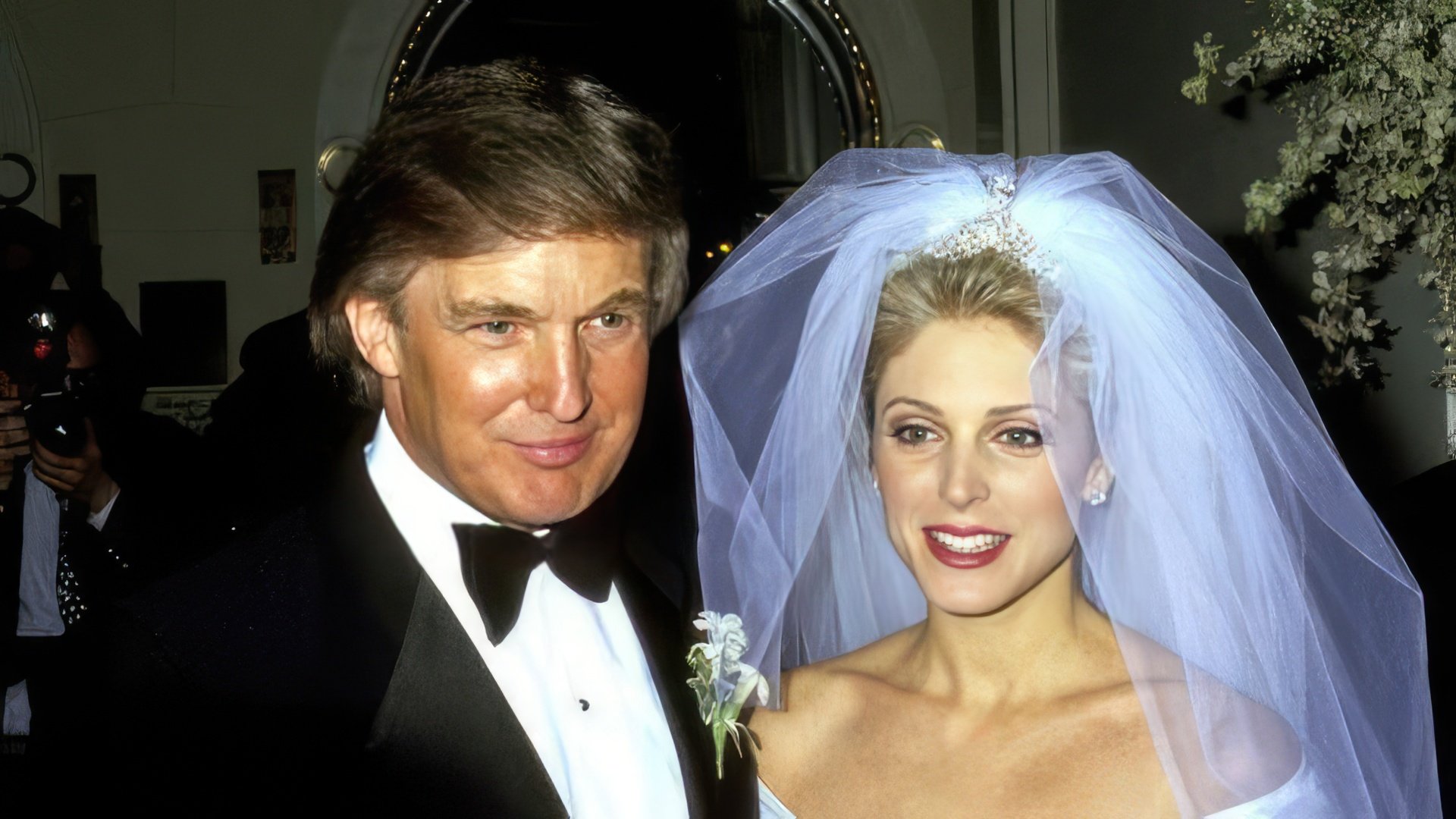 The wedding of Donald Trump and Marla Maples, 1993