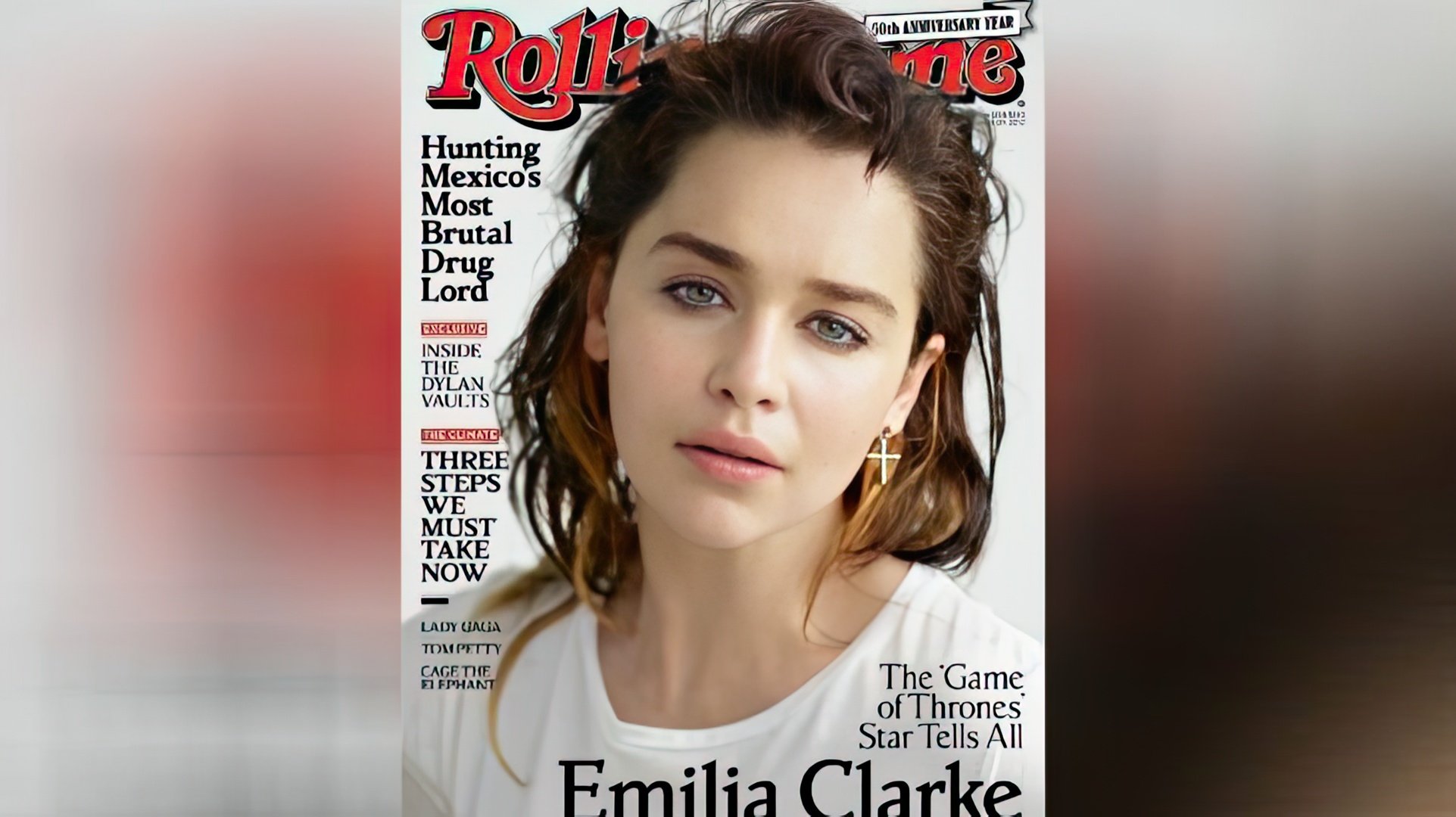 Emilia Clarke on the cover of Rolling Stone