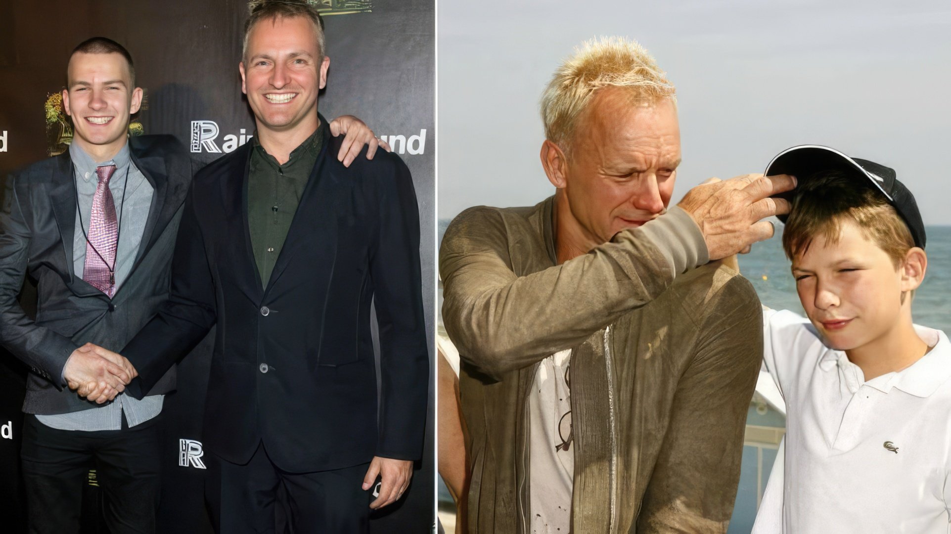 Sting and his youngest son, Giacomo