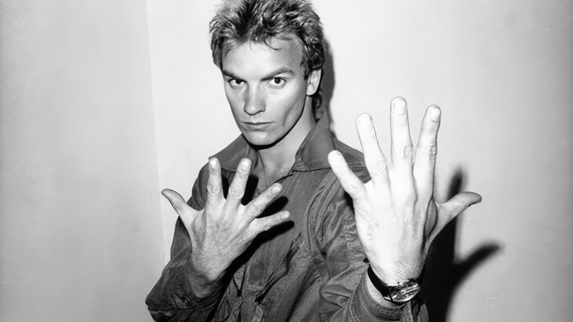 A young Sting at the beginning of his career