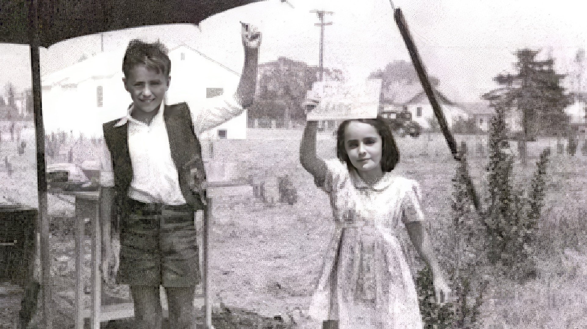 7-year-old Elizabeth Taylor and her brother selling lemonade at home