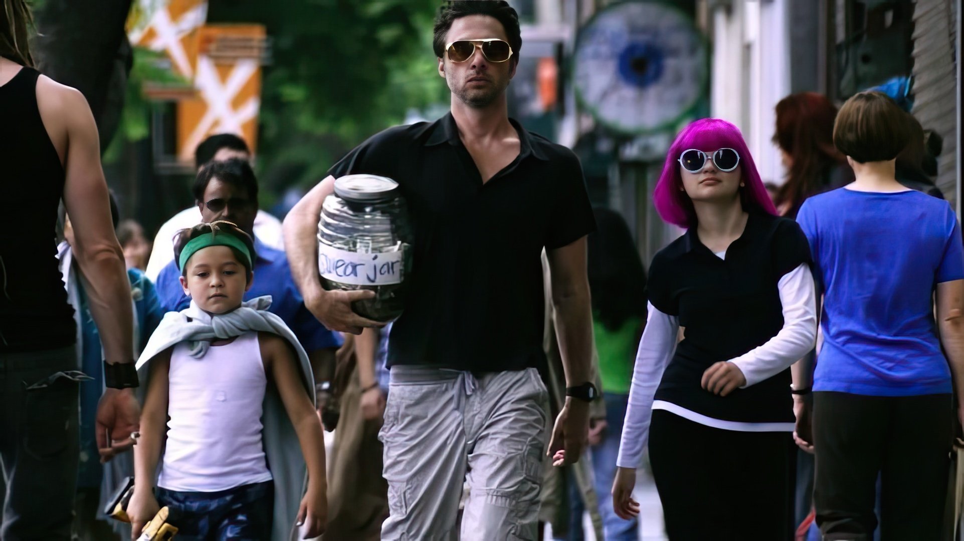 A shot from the movie "Wish I Was Here"