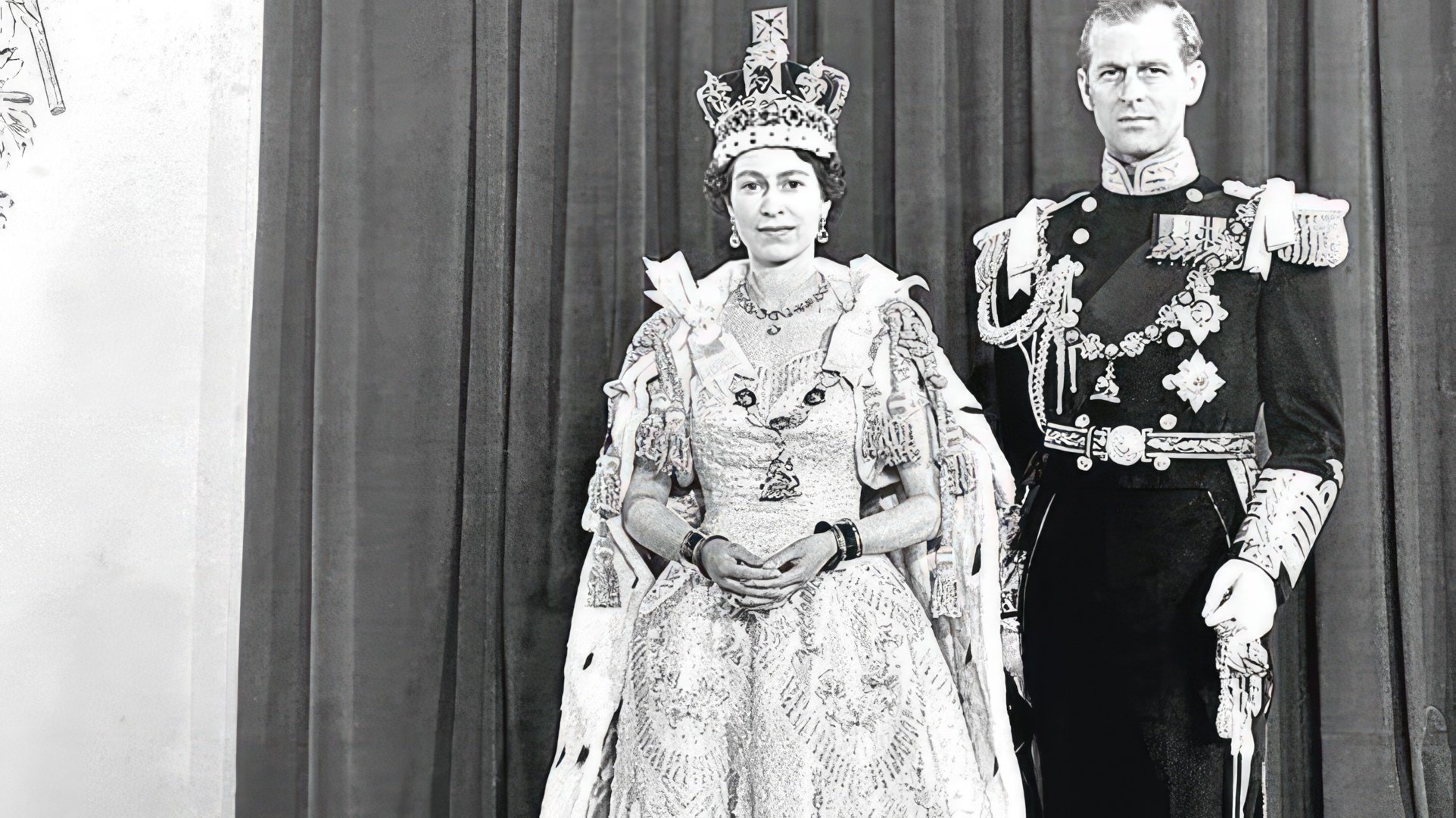 Elizabeth II with her husband Philip