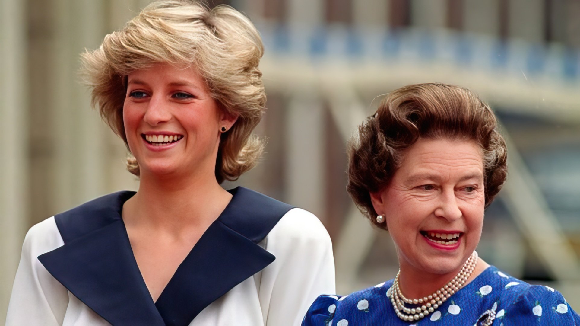 Princess Diana and Queen Elizabeth II