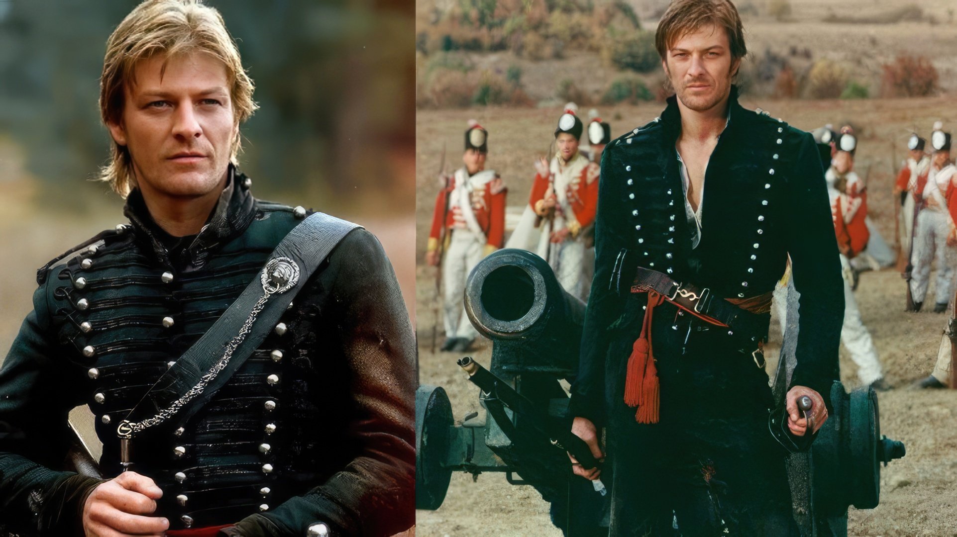 Sean Bean in the role of Officer Sharpe