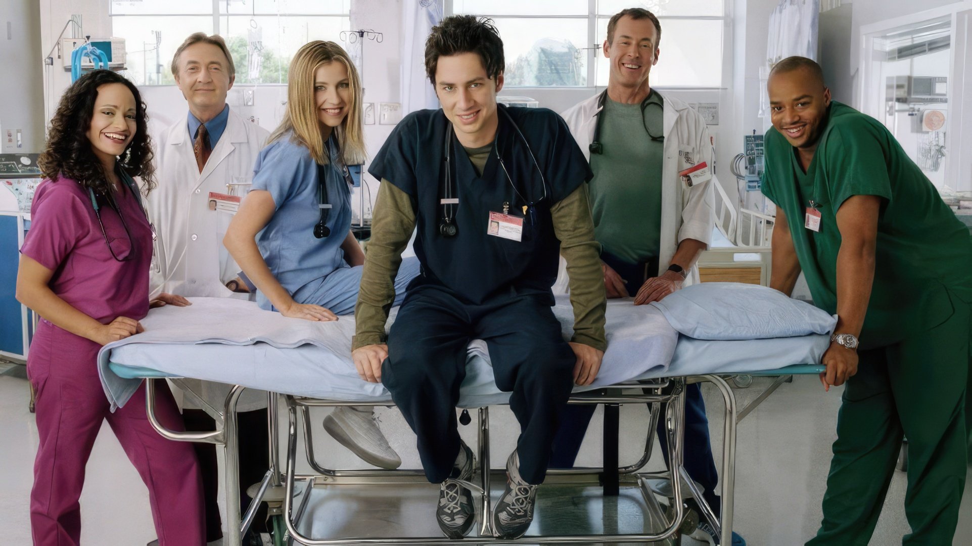 Zach Braff and the cast of "Scrubs"
