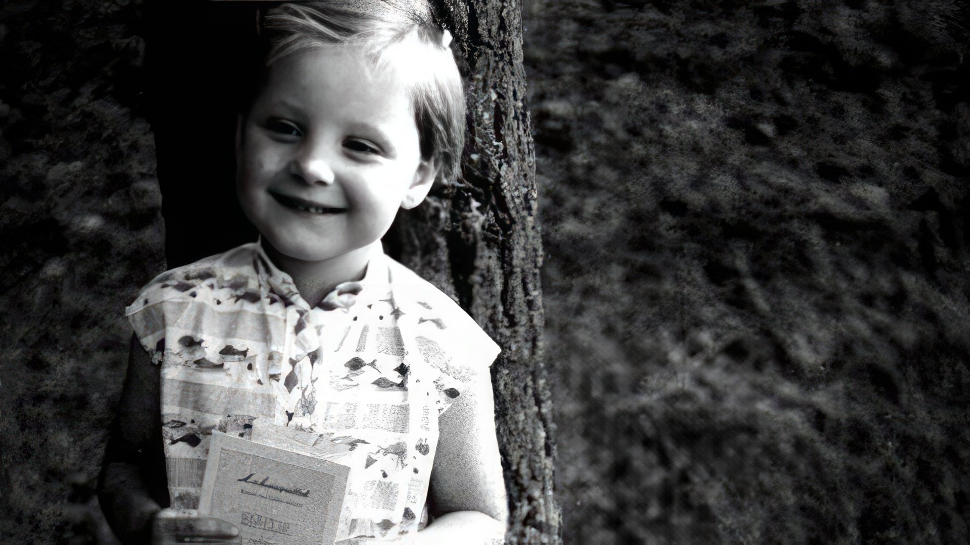 Angela Merkel as a child