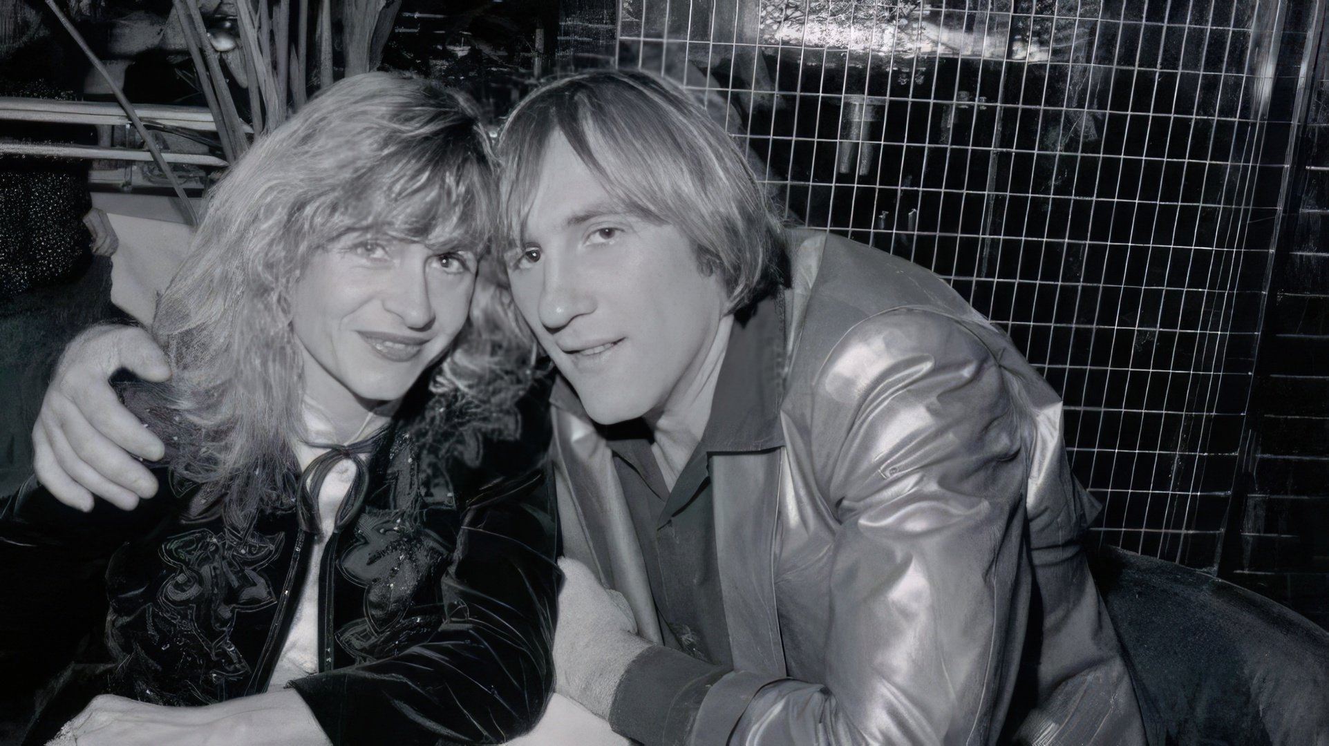 Gérard Depardieu and Élisabeth Guignot