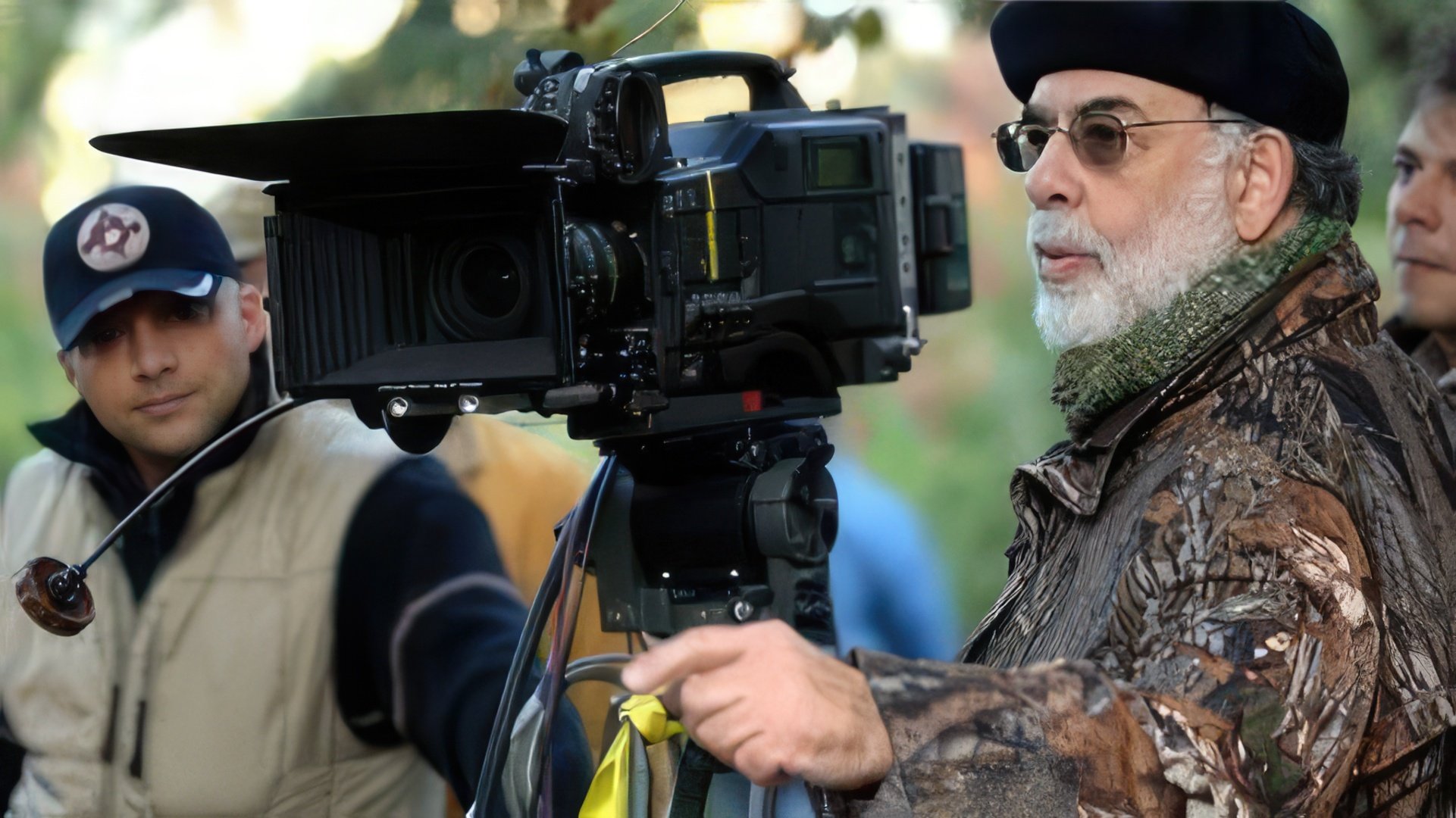 Director Francis Ford Coppola at work