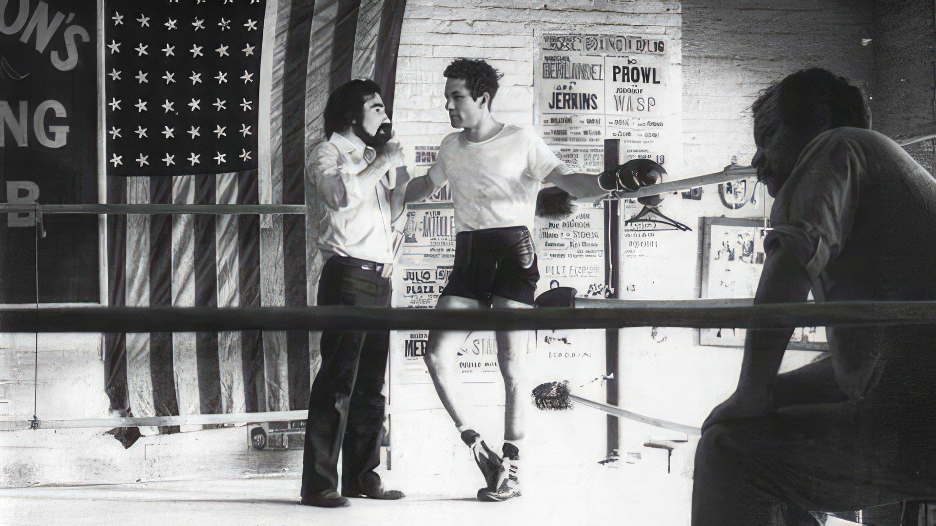 On the set of the movie 'Raging Bull'