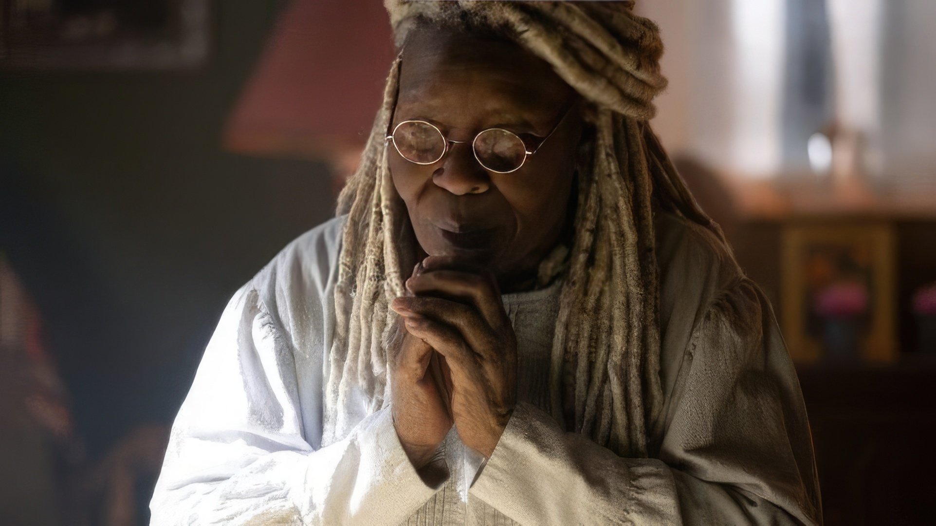 Whoopi Goldberg on the set of 'The Stand'