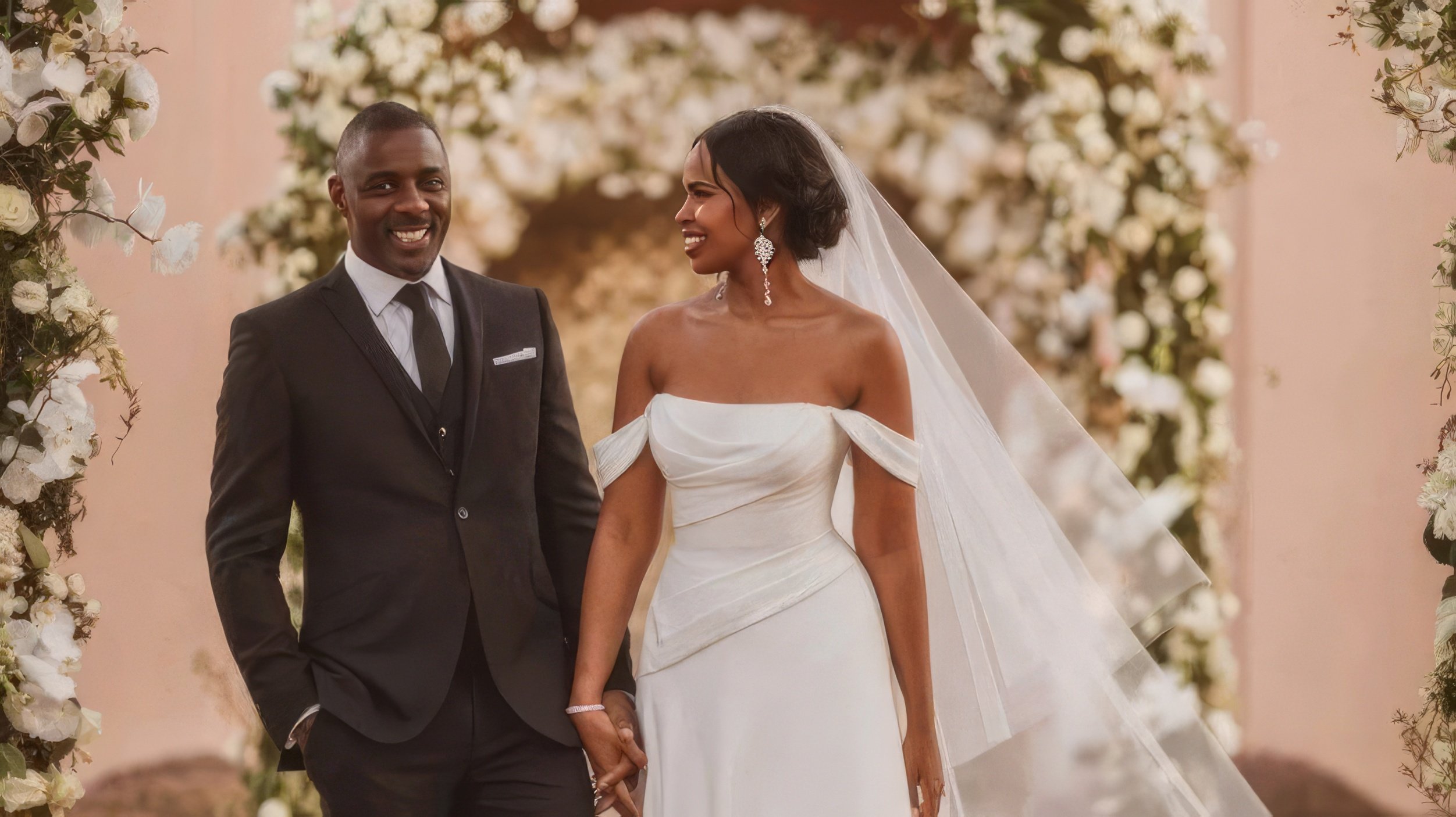 Idris Elba and Sabrina Dhowre's wedding