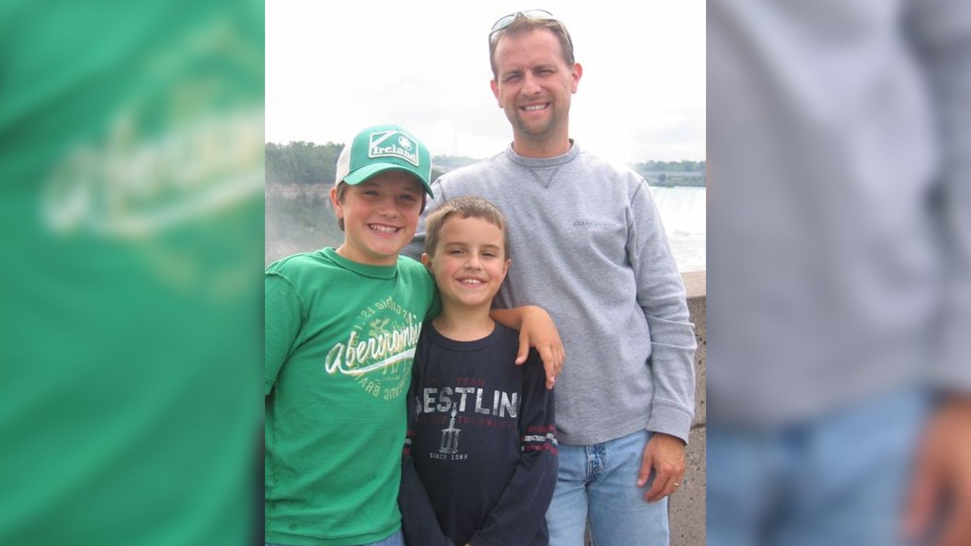 Josh Hutcherson with his father and brother