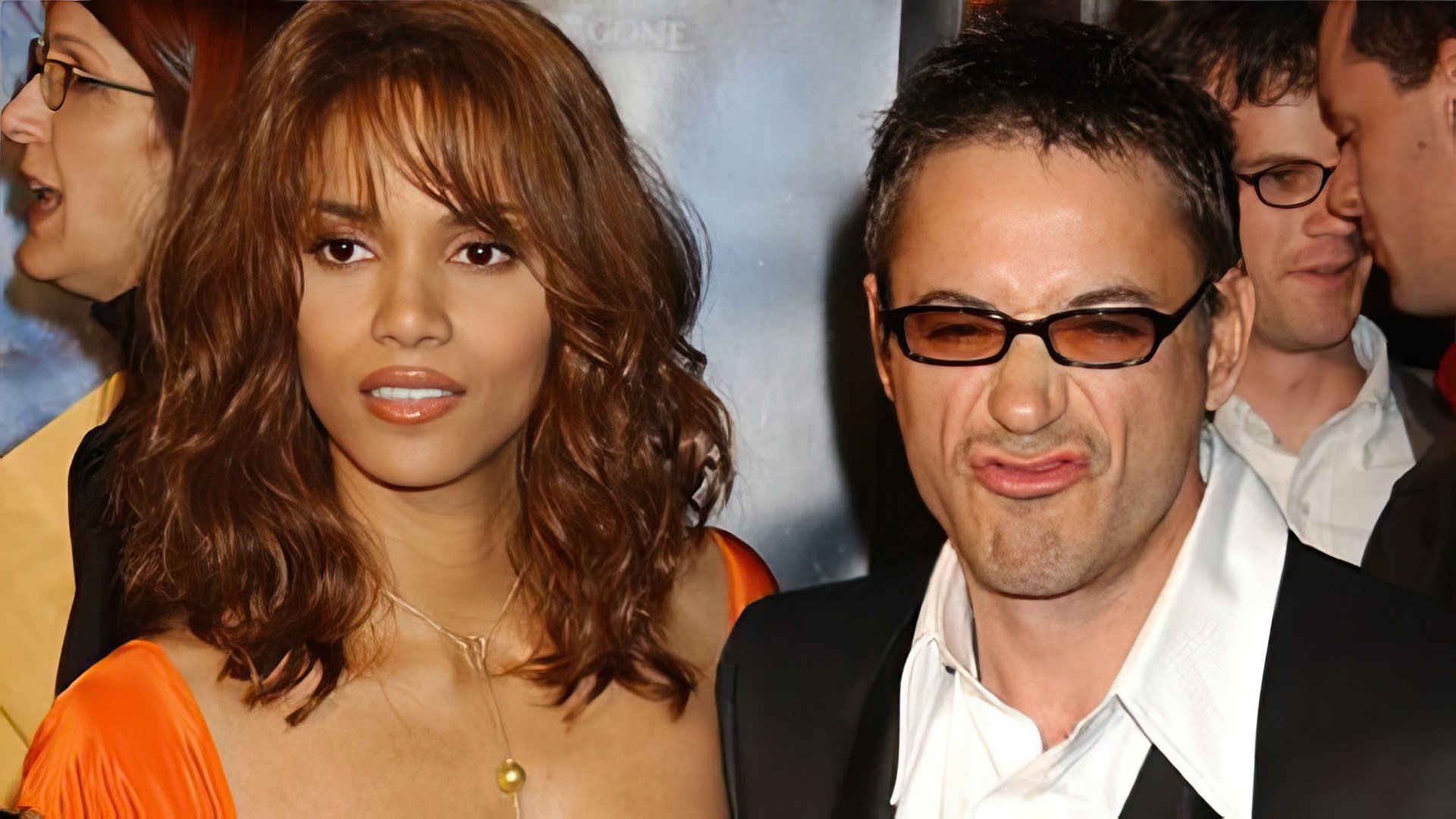 Halle Berry and Robert Downey Jr.