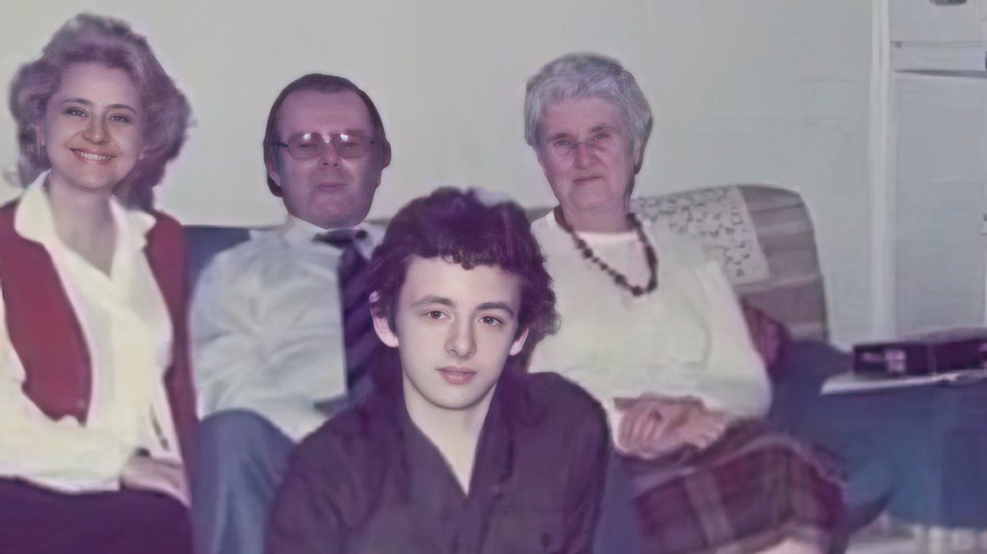 Michael Sheen with his family