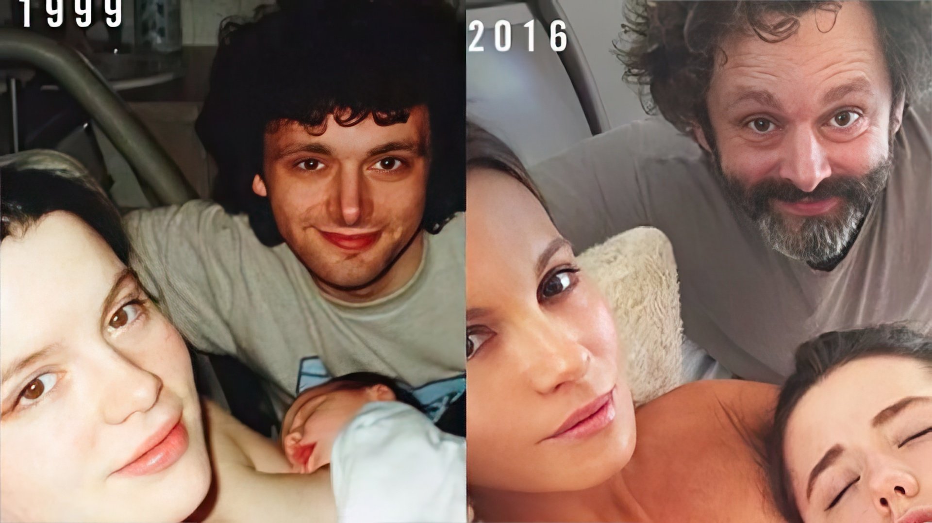 Michael Sheen with Kate and daughter: 15 years later