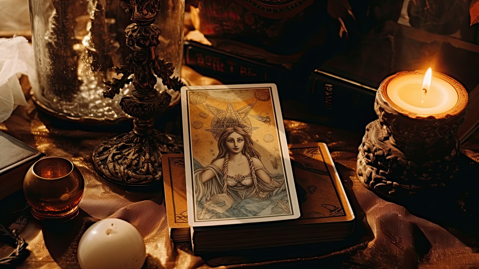 The High Priestess embodies female energy in the platonic sense