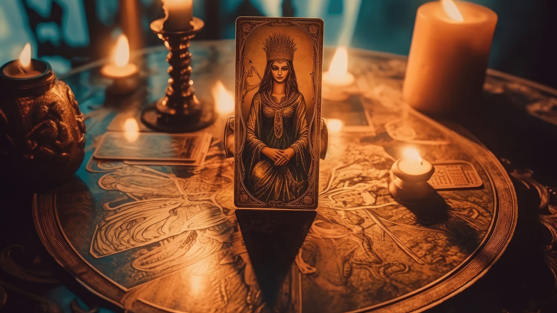 The High Priestess symbolizes the wisdom hidden within us