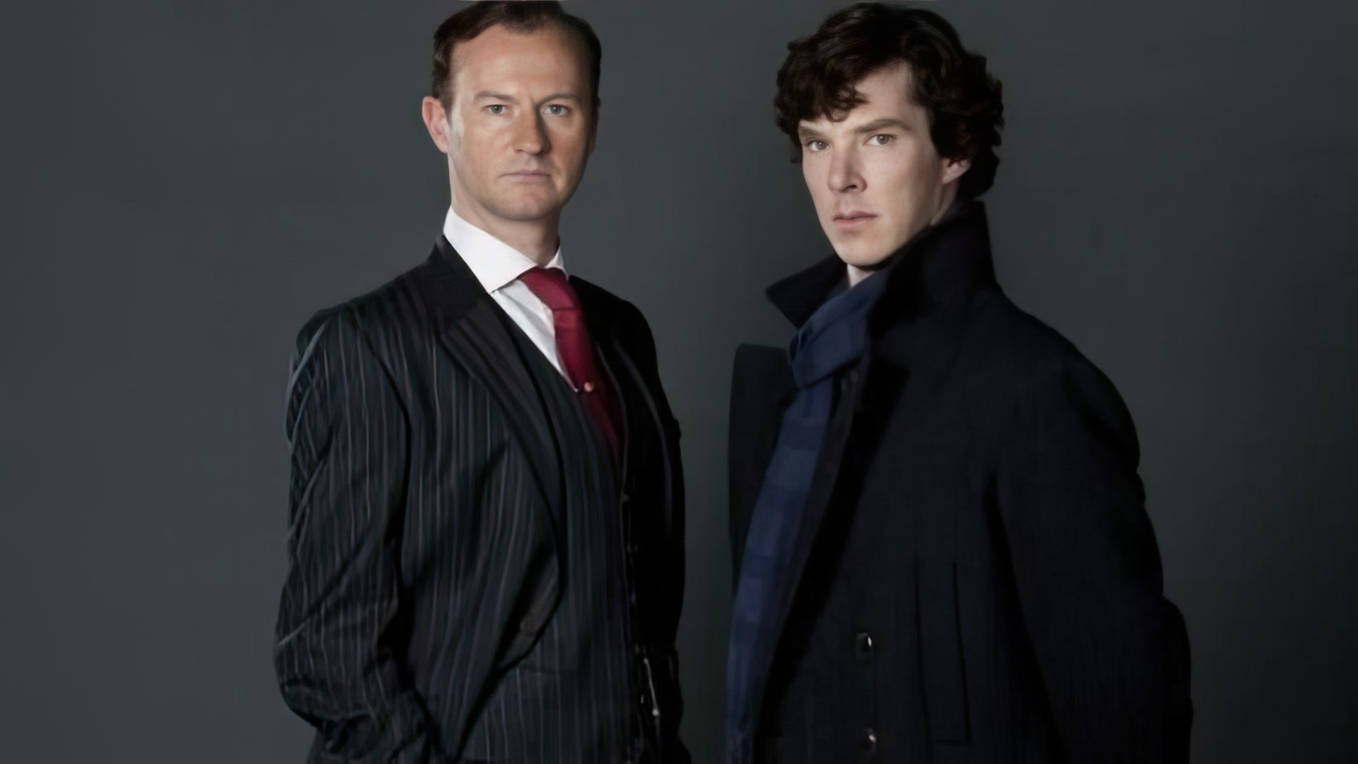 Benedict Cumberbatch with 'Sherlock' producer Mark Gatiss