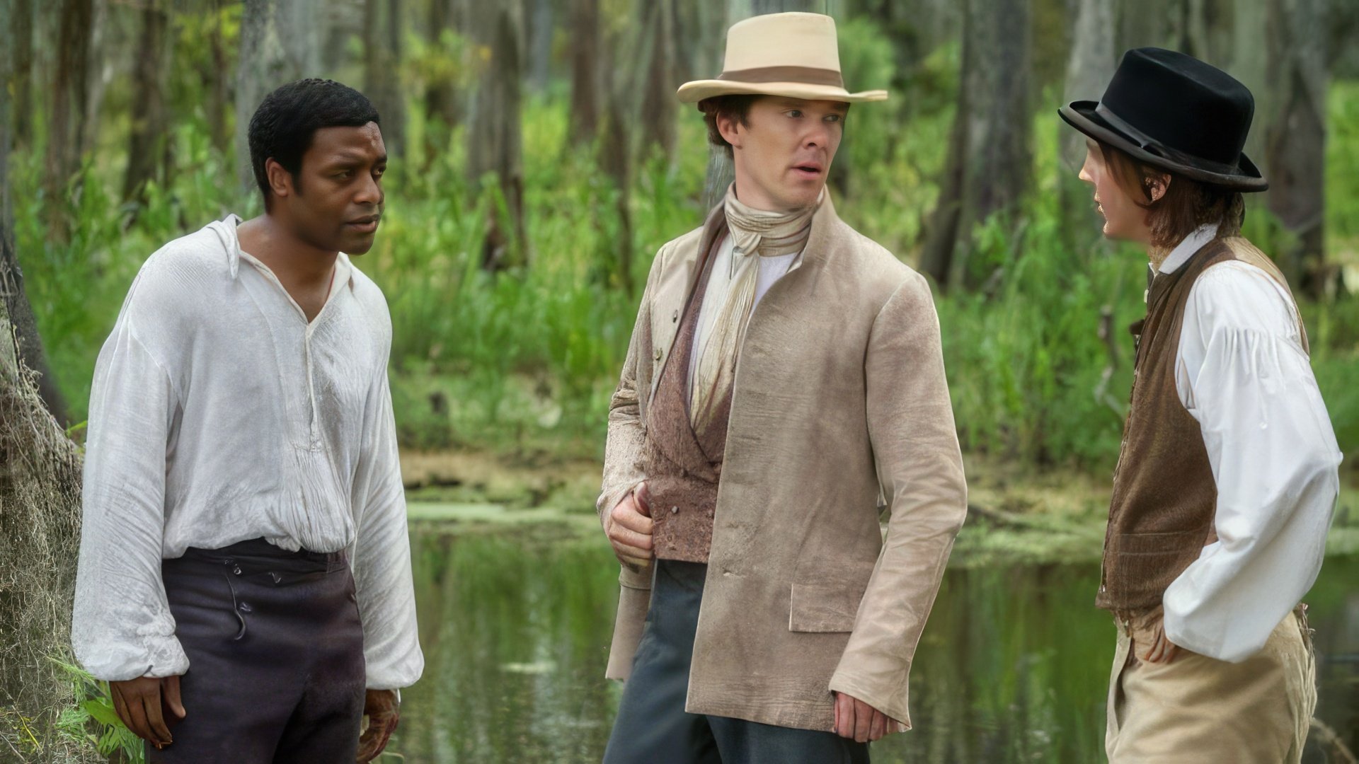 Benedict Cumberbatch as the benevolent slave owner