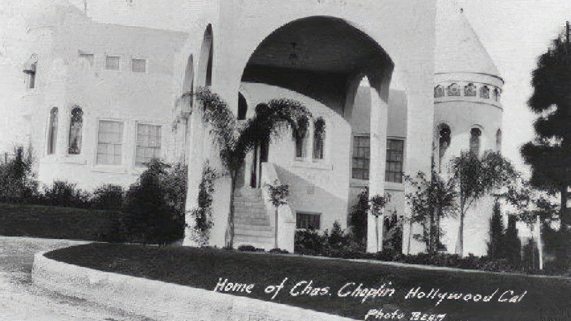 Chaplin's mansion in Hollywood