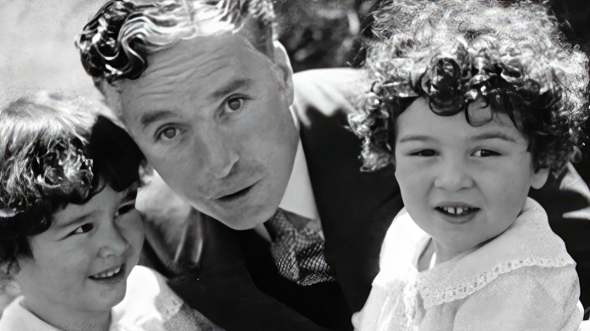 Charlie Chaplin with his sons