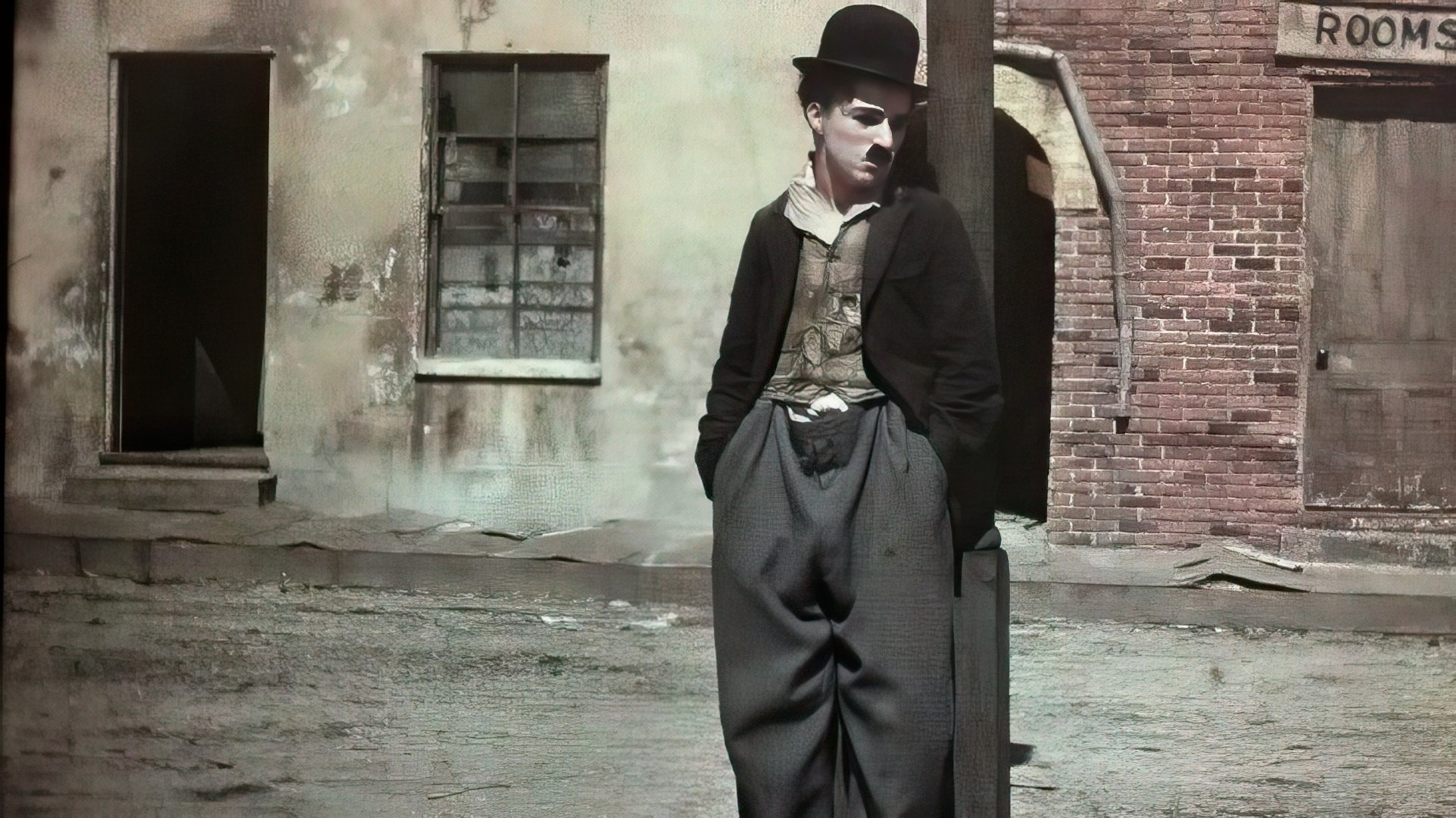 Charlie Chaplin as the Tramp