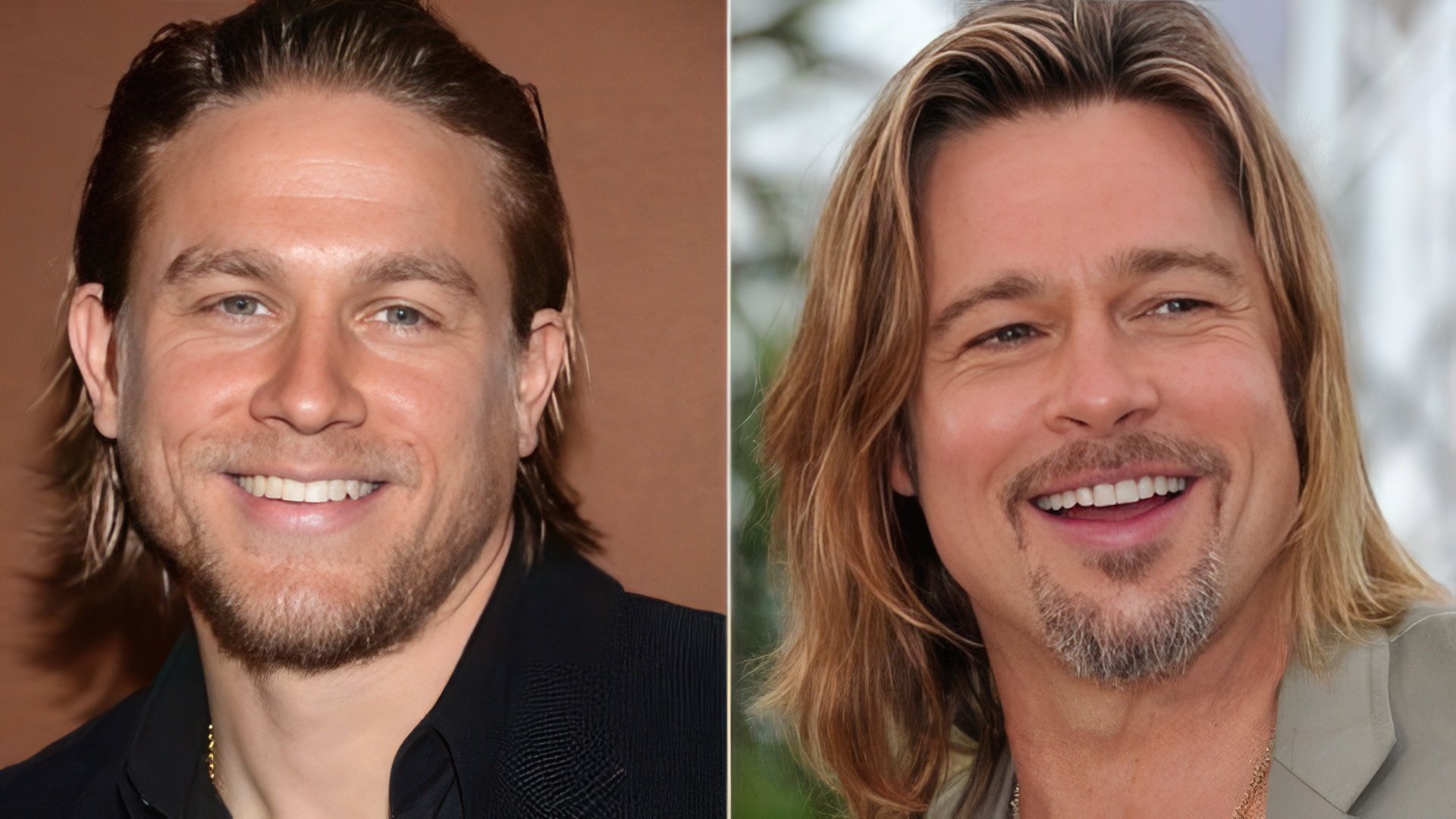 Charlie Hunnam and Brad Pitt are similar