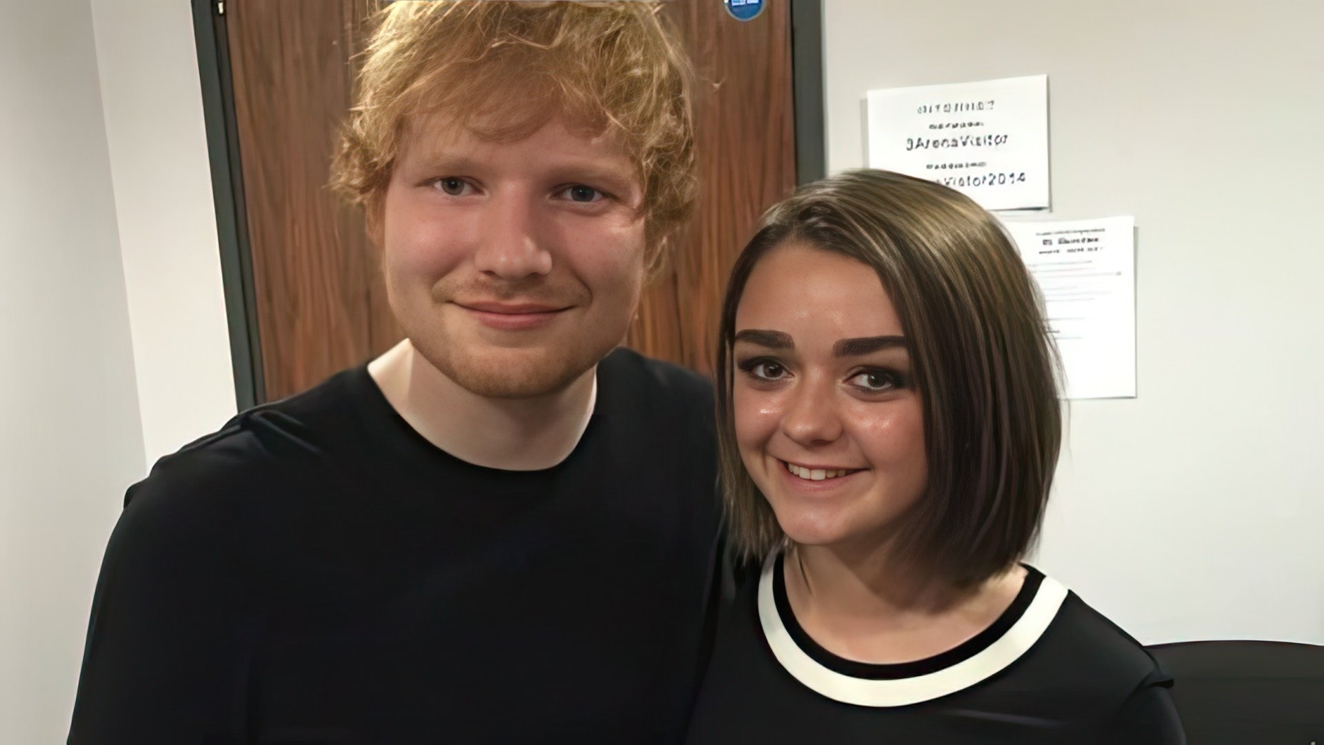 Ed Sheeran and Maisie Williams