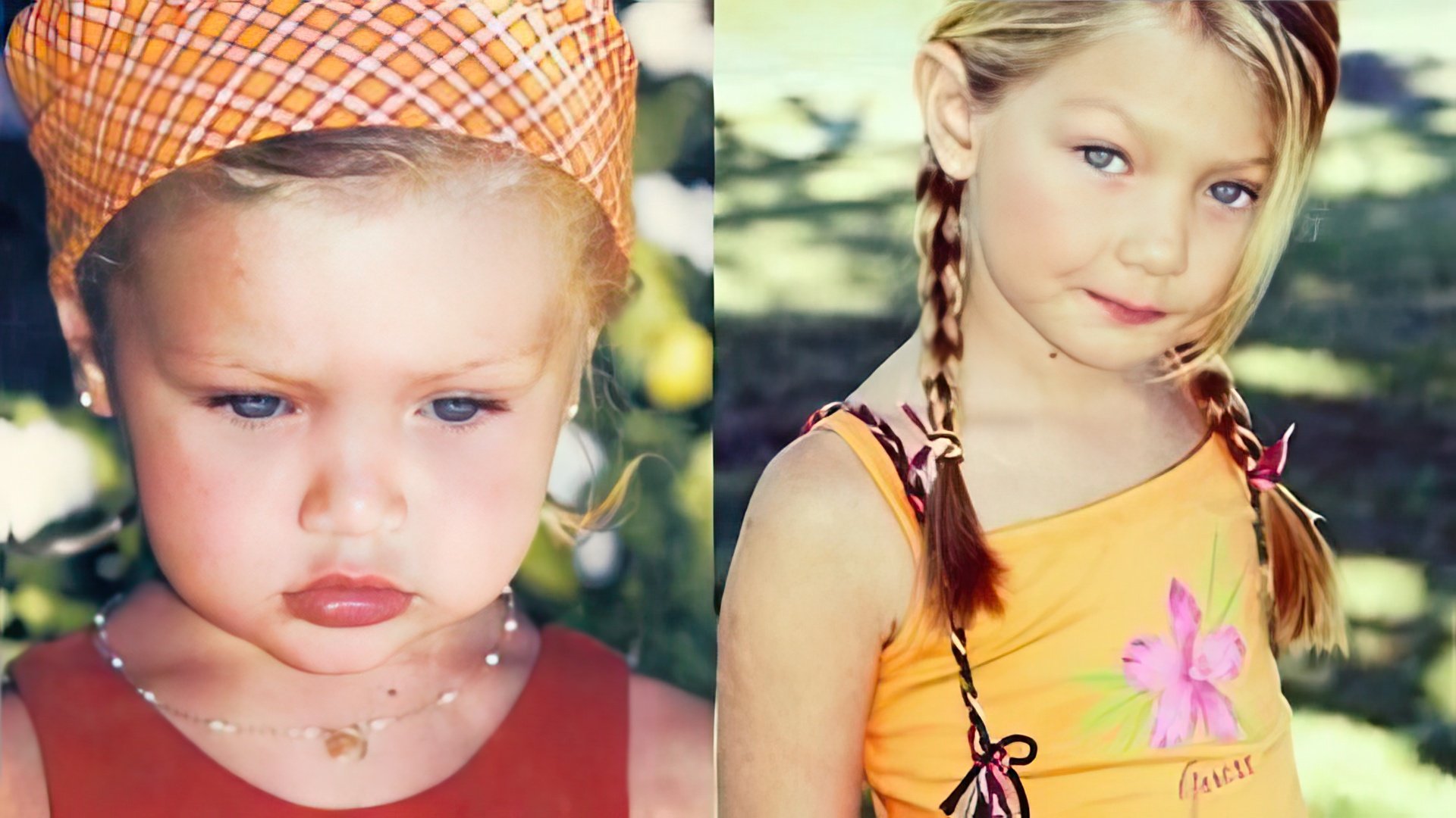 Gigi Hadid in her childhood