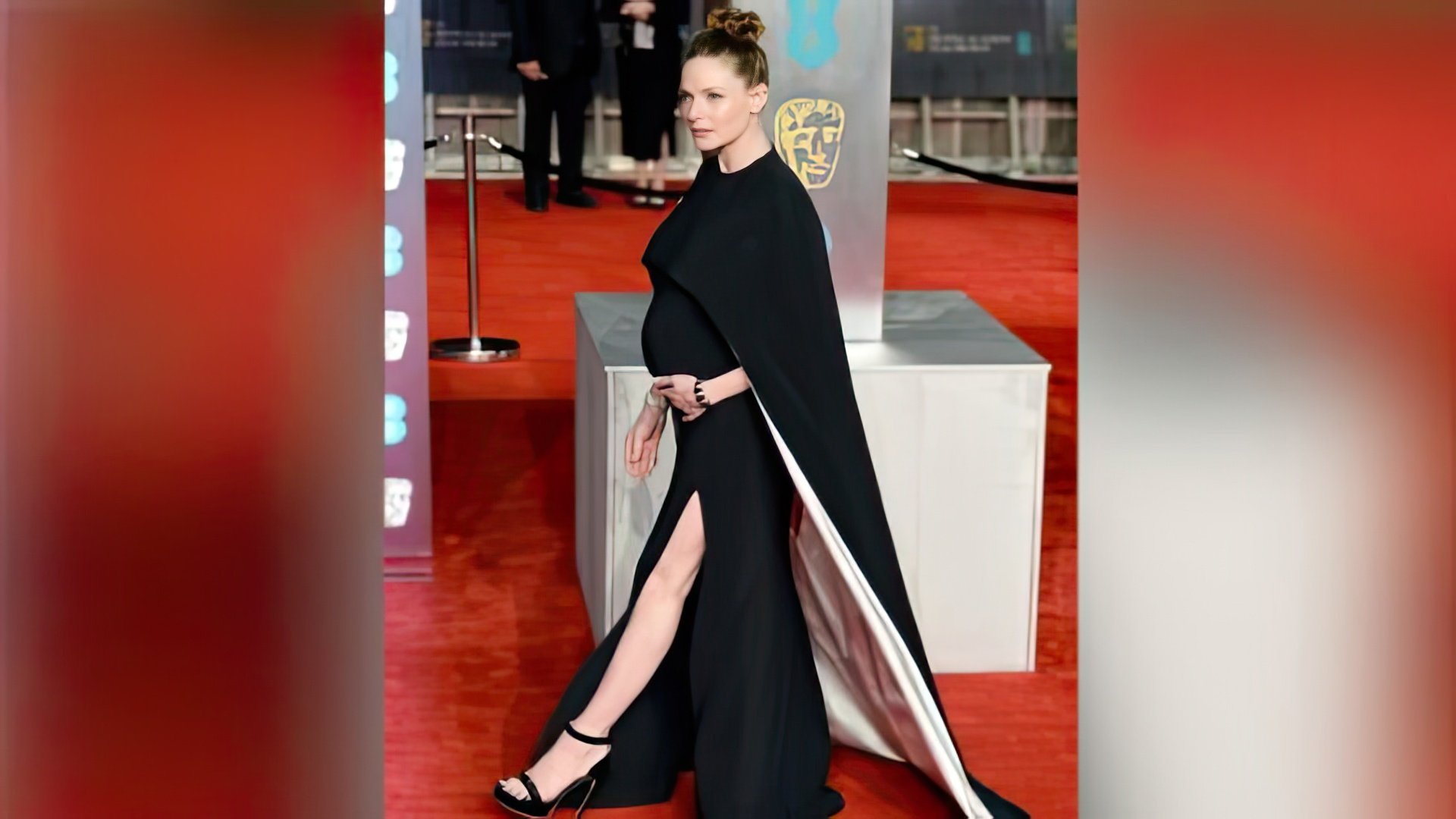 Rebecca Ferguson during her second pregnancy
