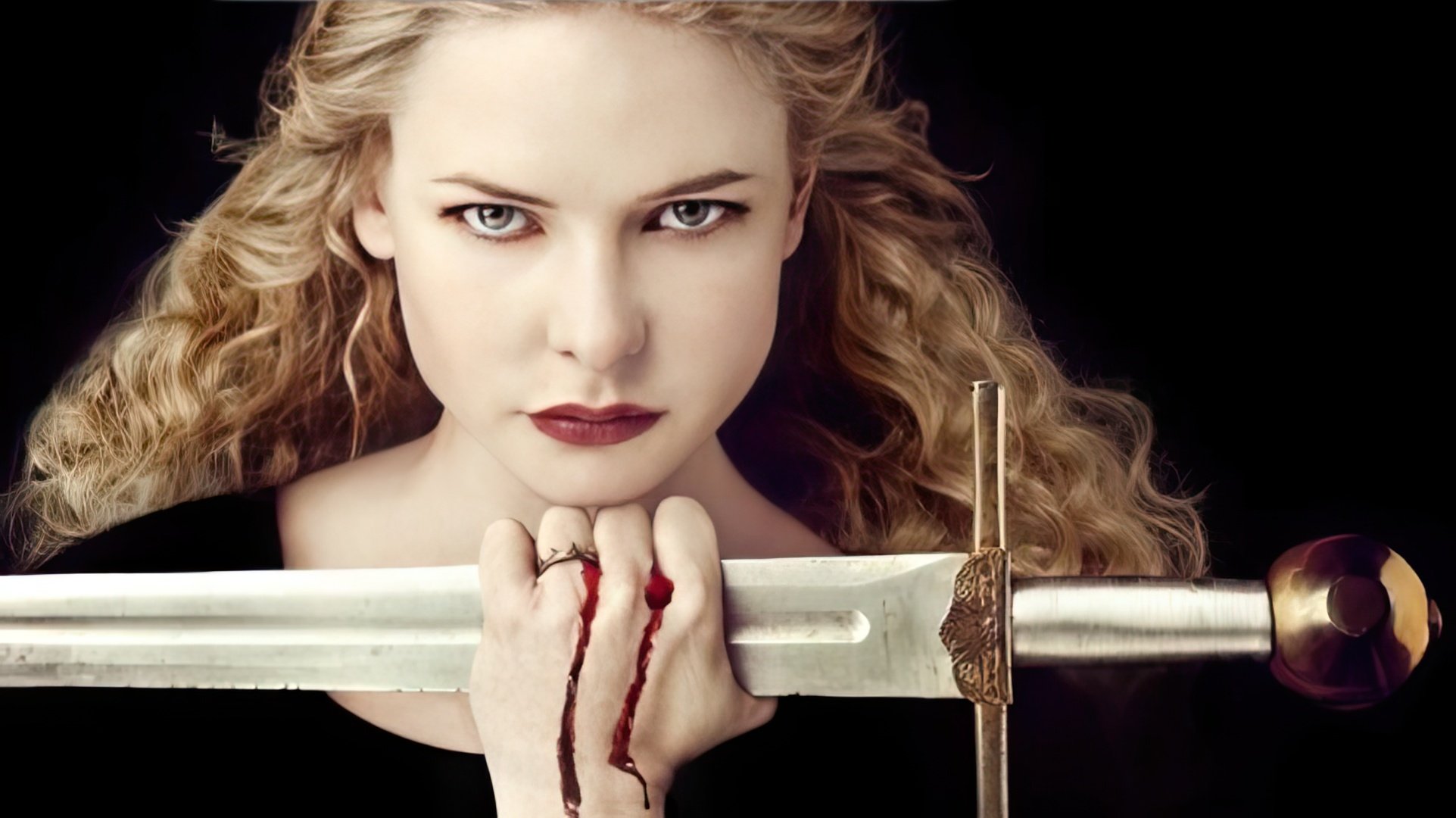 Rebecca Ferguson on the series poster
