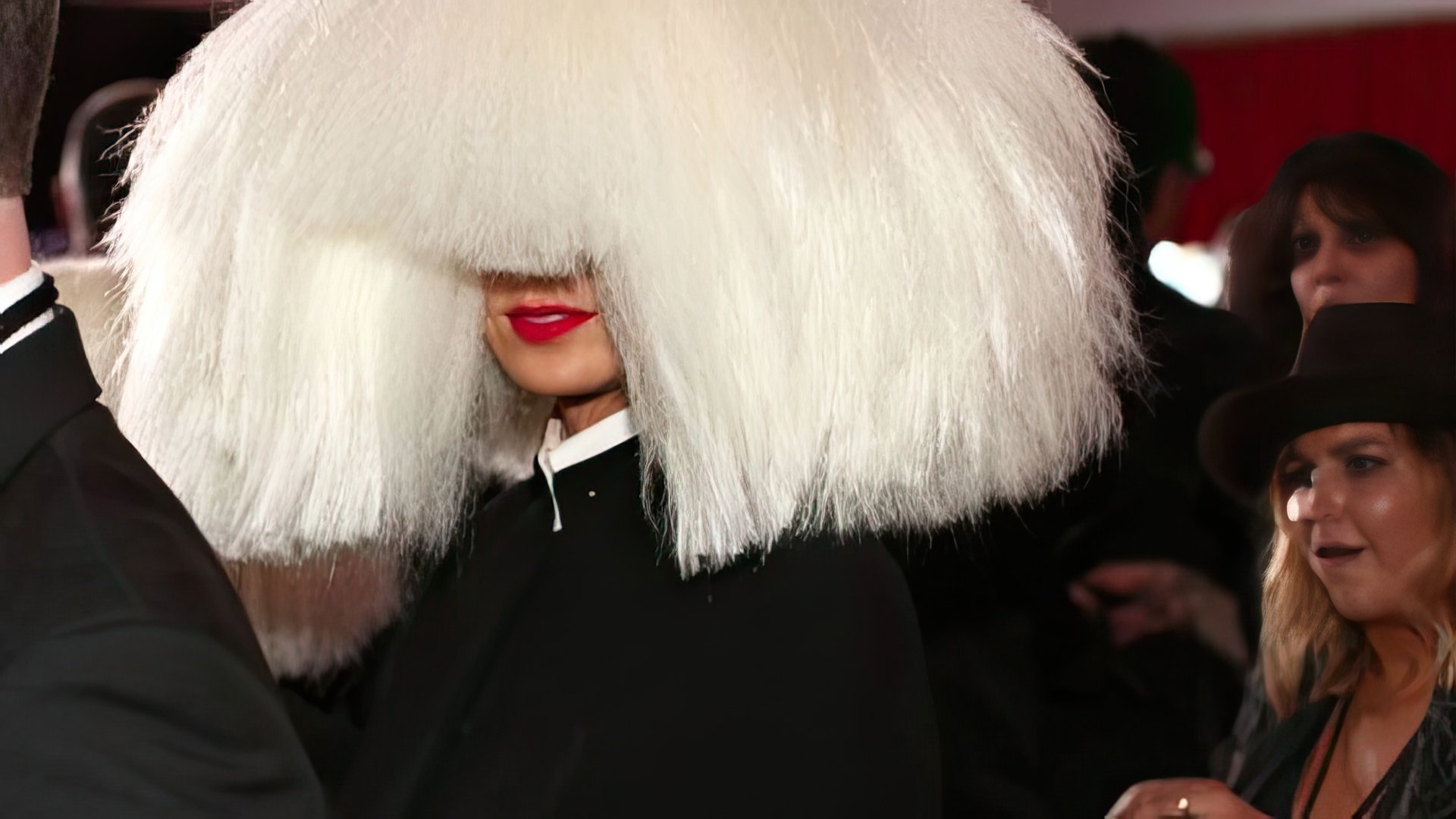 Sia prefers hairstyles that cover her face