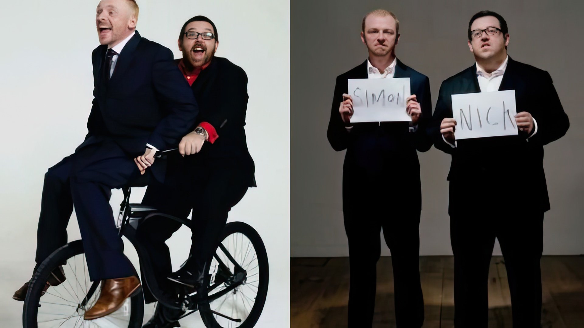 Simon Pegg and Nick Frost working together on films