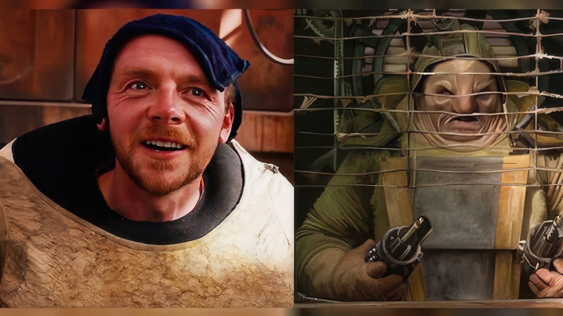 Simon Pegg in 'Star Wars' is not so easy to recognize