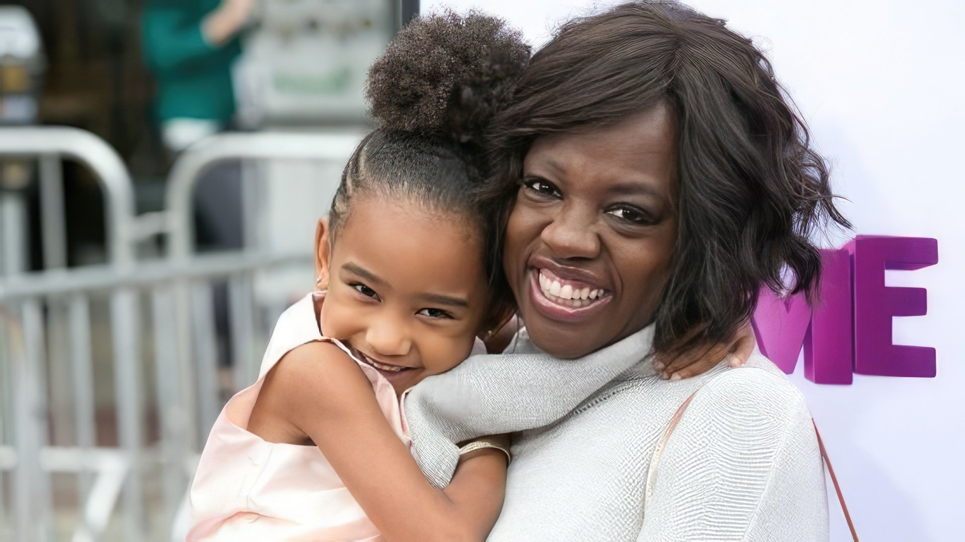 Viola Davis with her adopted daughter Genesis