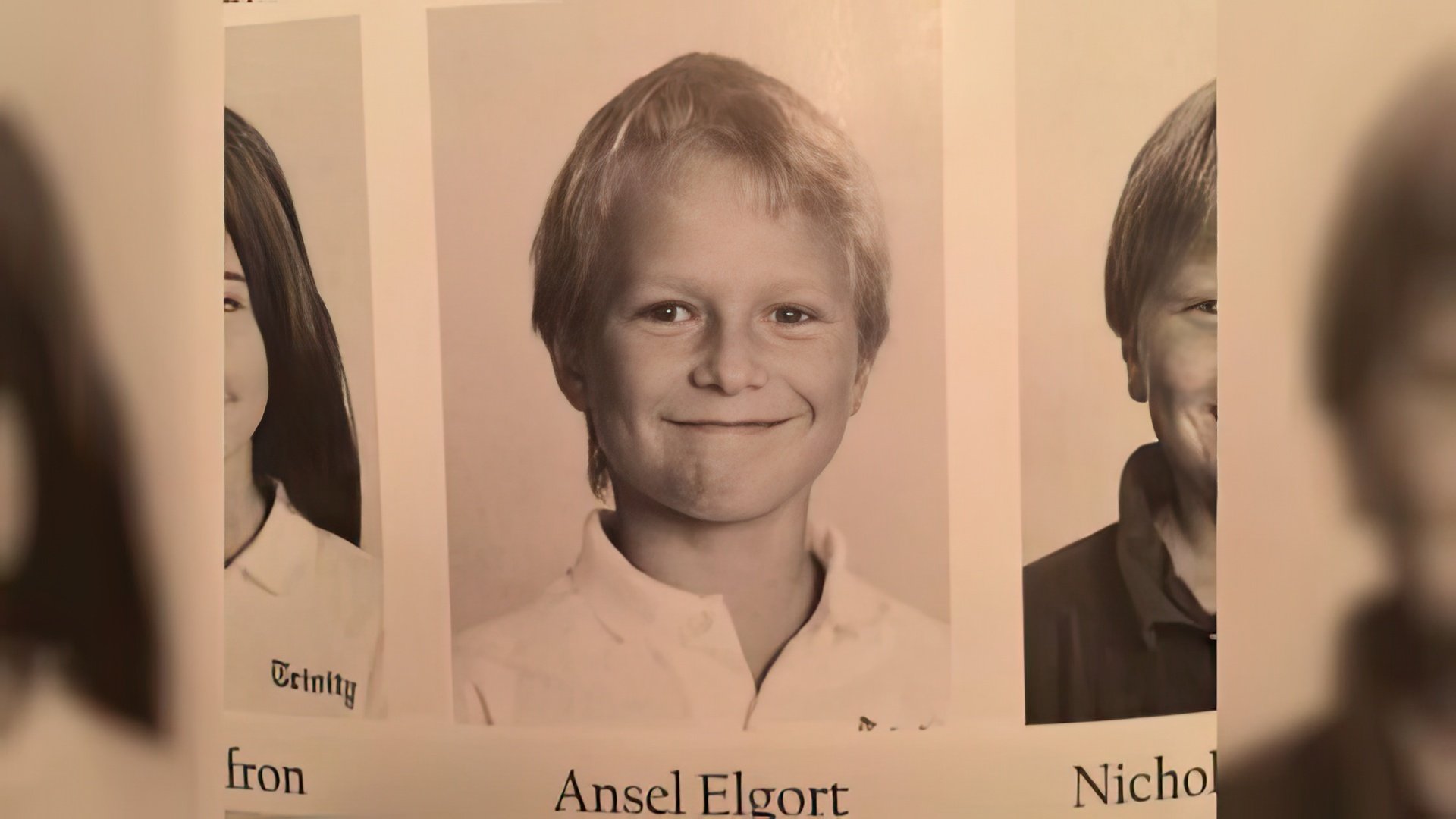 Ansel Elgort as a child