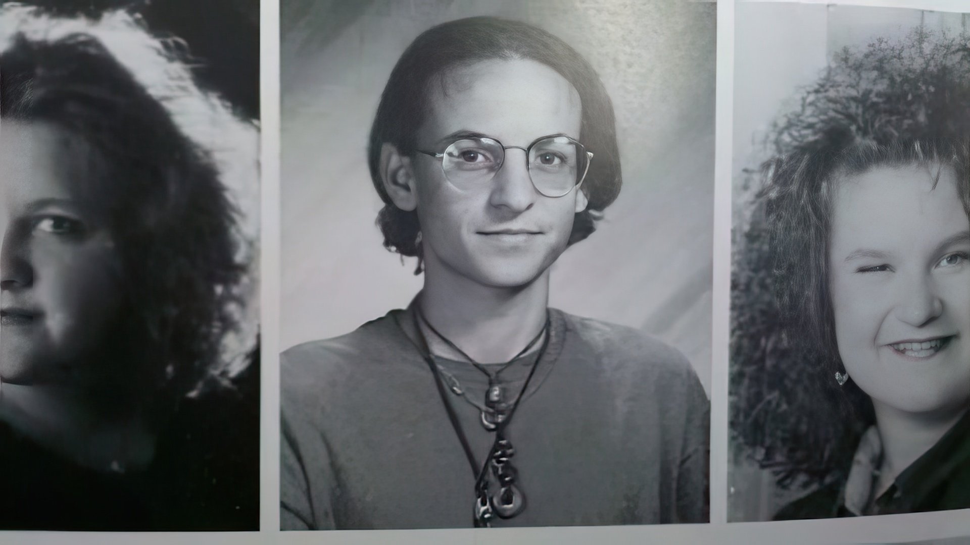 Chester graduated from high school in 1994 (photo from the graduation album)