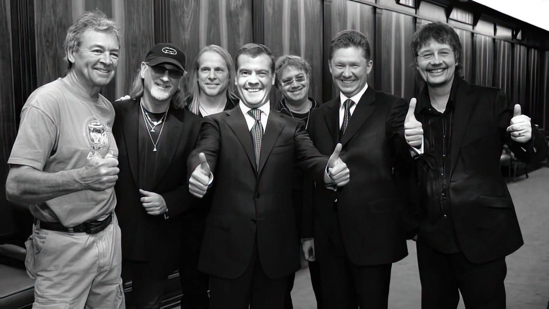 Meeting of Dmitry Medvedev and his beloved band Deep Purple
