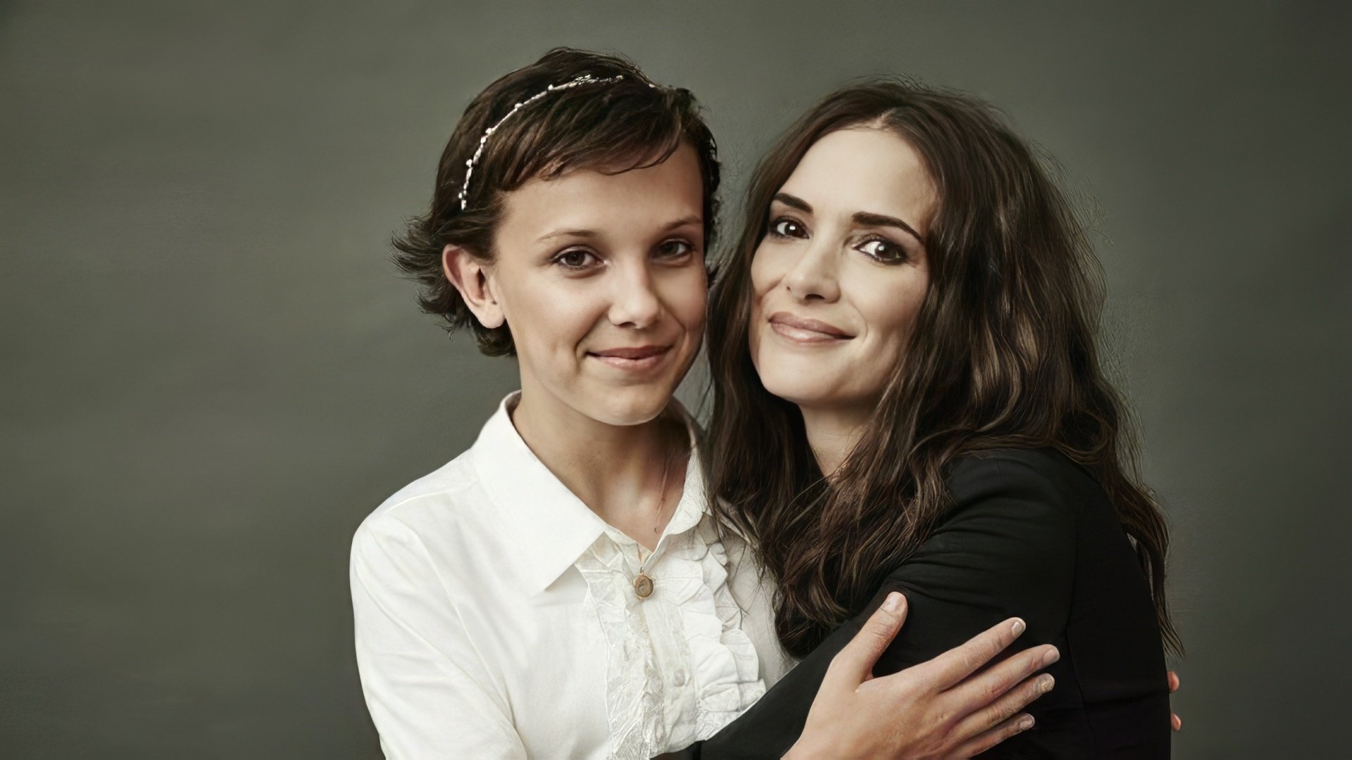 Millie Bobby Brown and Winona Ryder