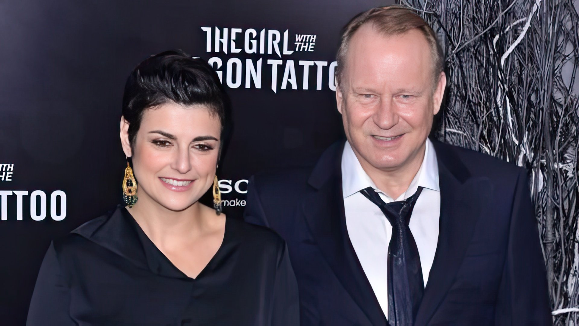 Stellan Skarsgård and Megan Everett