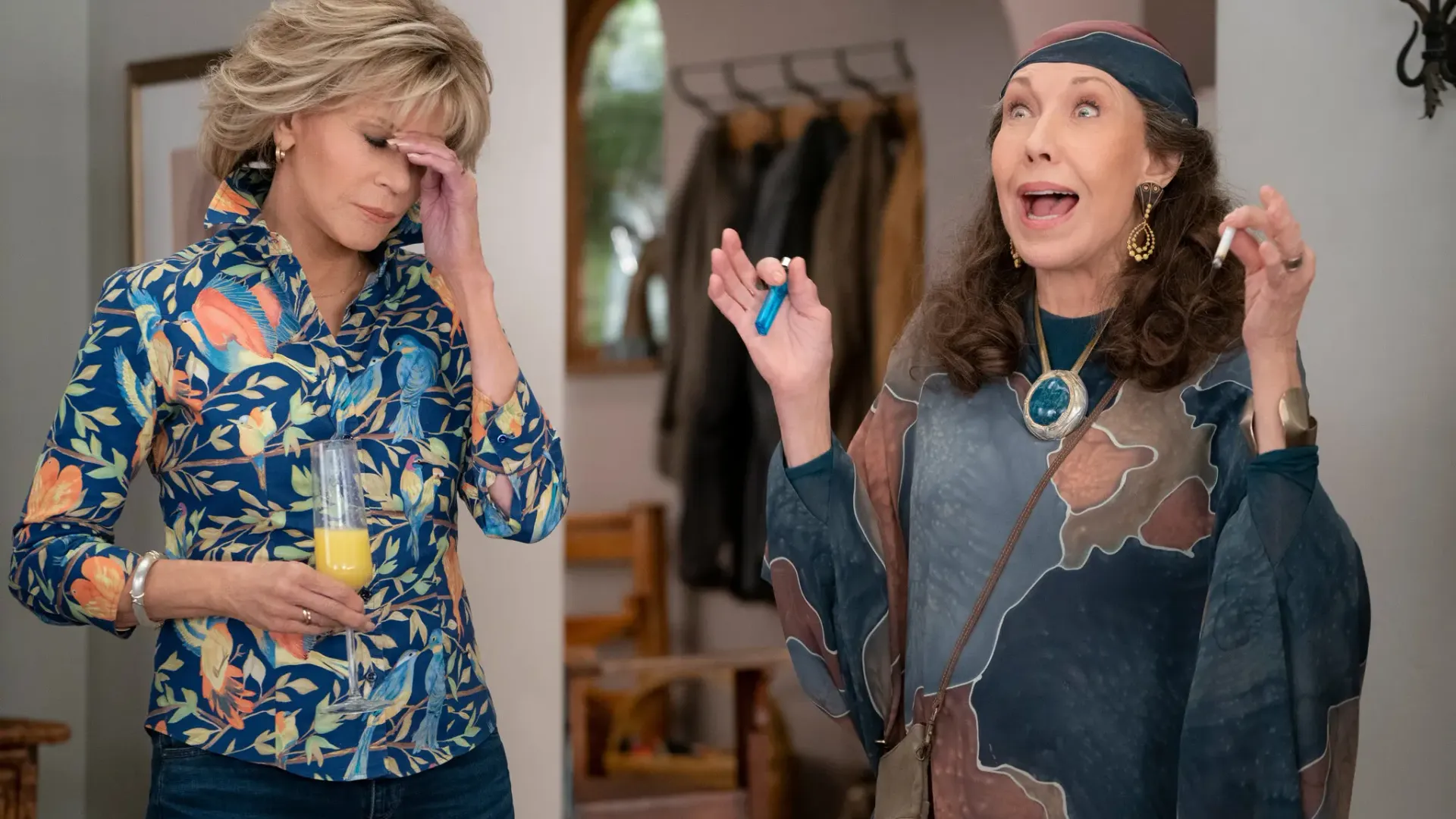 A shot from the TV series 'Grace and Frankie'