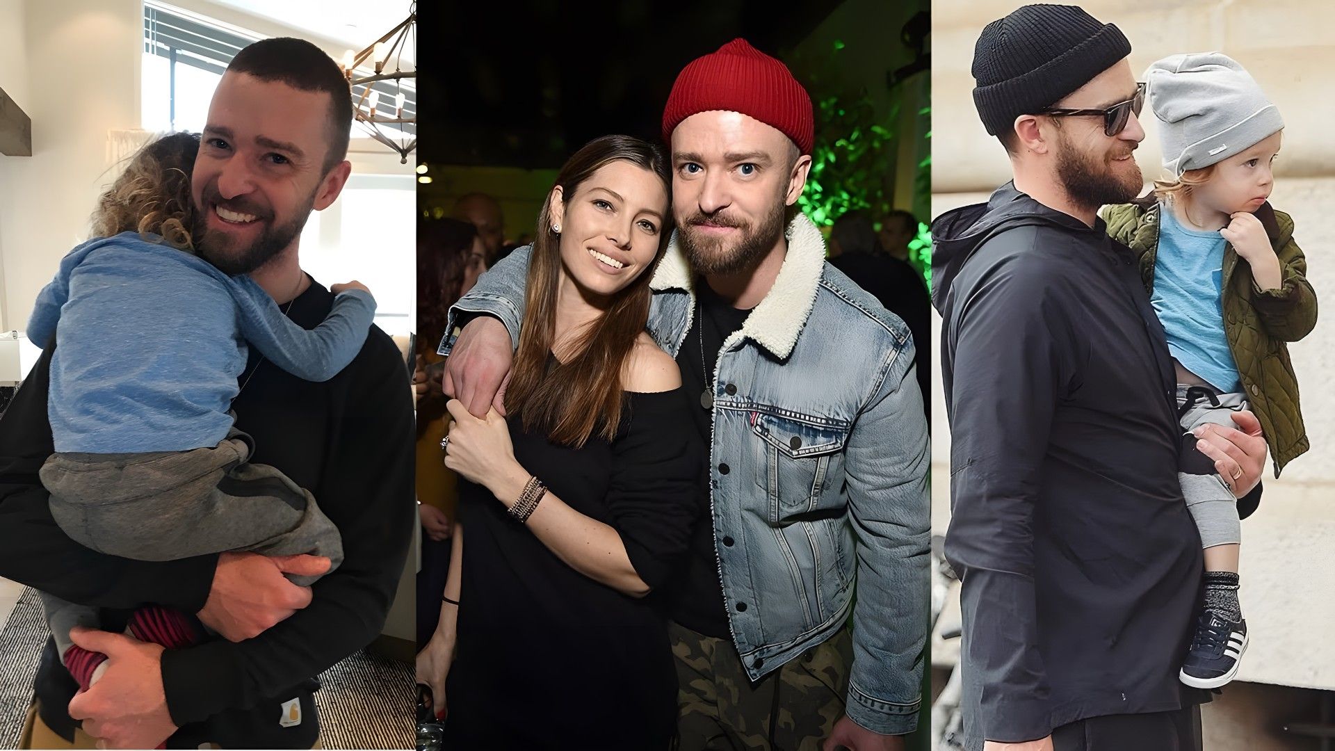 Justin Timberlake, Jessica Biel and their kids