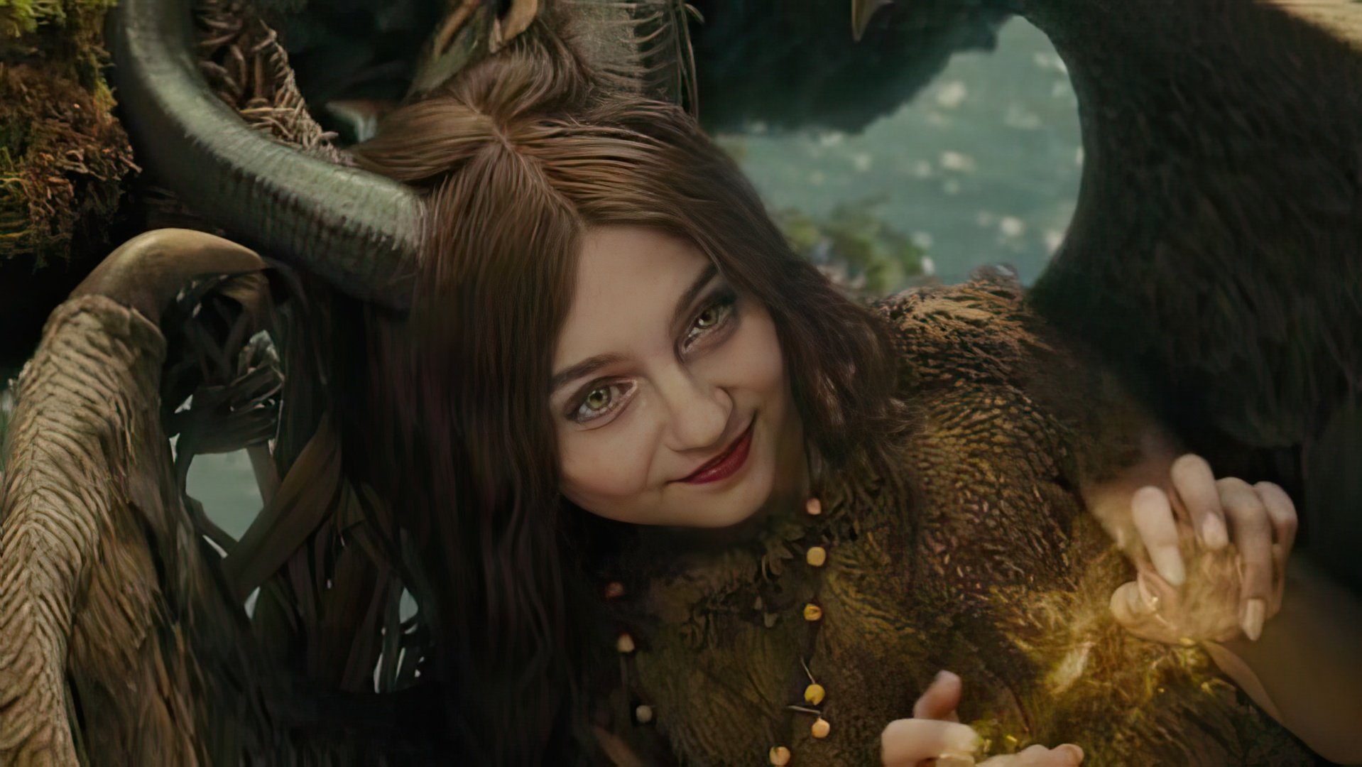 Ella Purnell in the role of young Maleficent